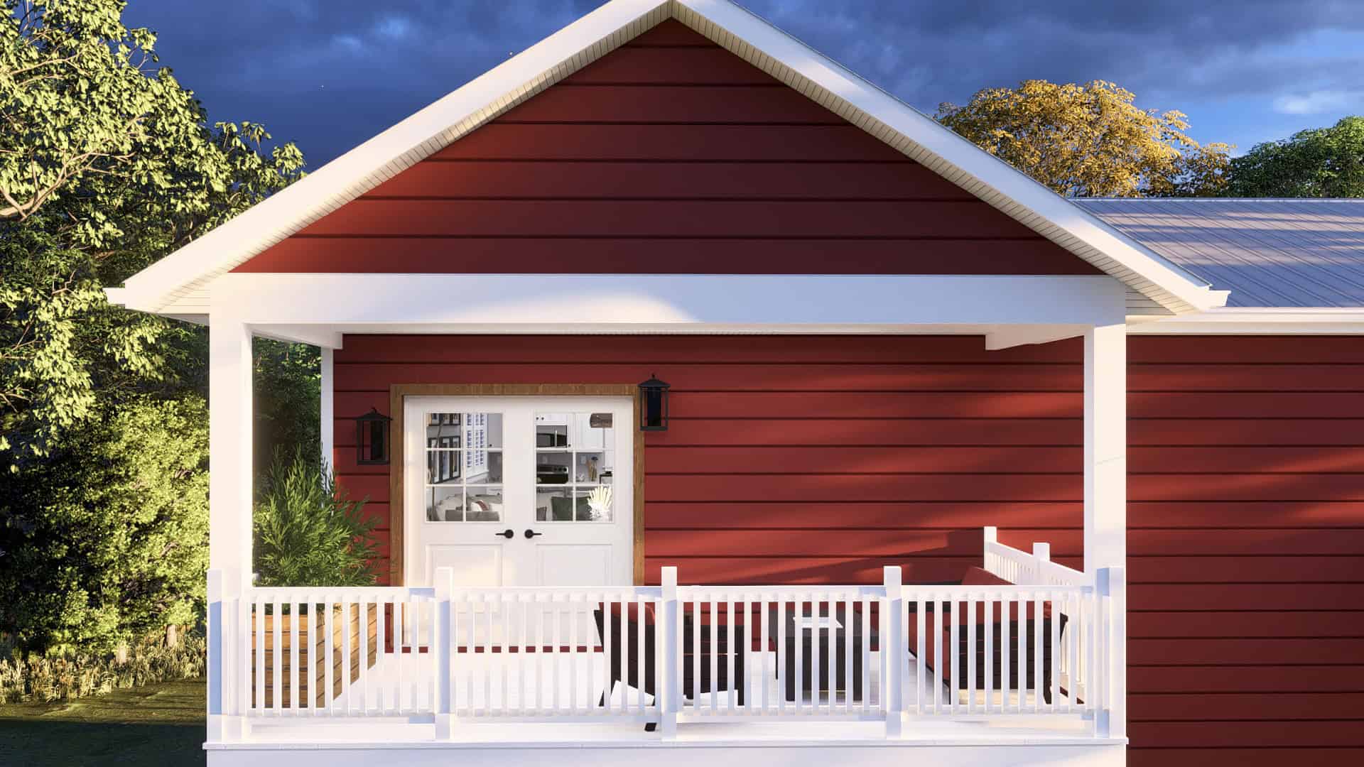 Deck of this 2-Bedroom,1253 Sq Ft Plan -187-1243