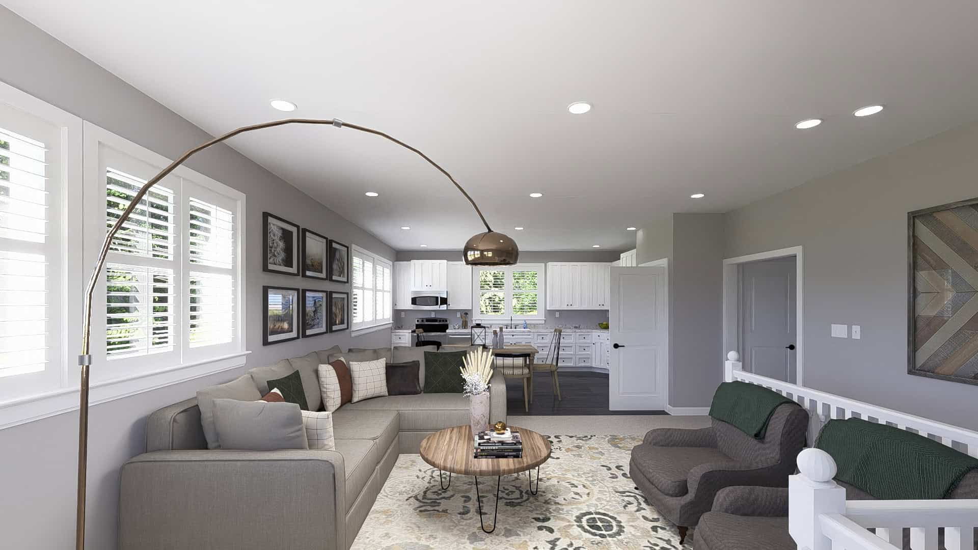 Living Room of this 2-Bedroom,1253 Sq Ft Plan -187-1243