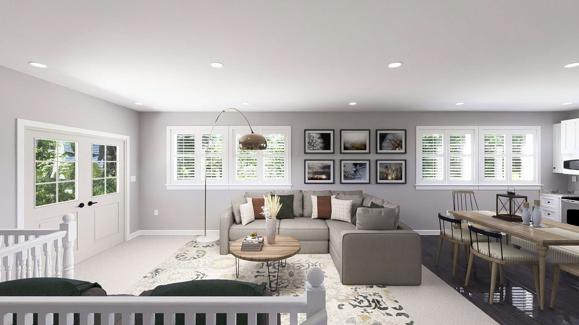 Living Room of this 2-Bedroom,1253 Sq Ft Plan -187-1243