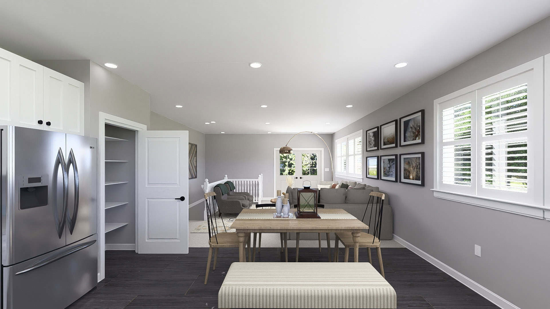 Dining Room of this 2-Bedroom,1253 Sq Ft Plan -187-1243