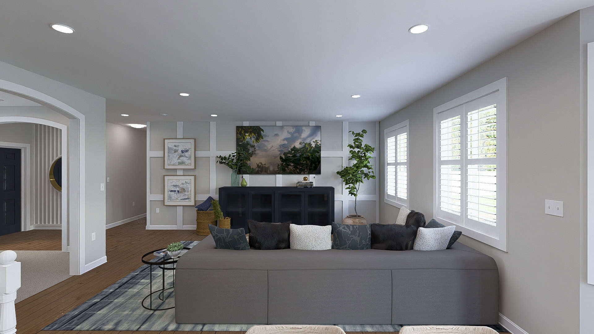 Family Room of this 3-Bedroom,1914 Sq Ft Plan -187-1244