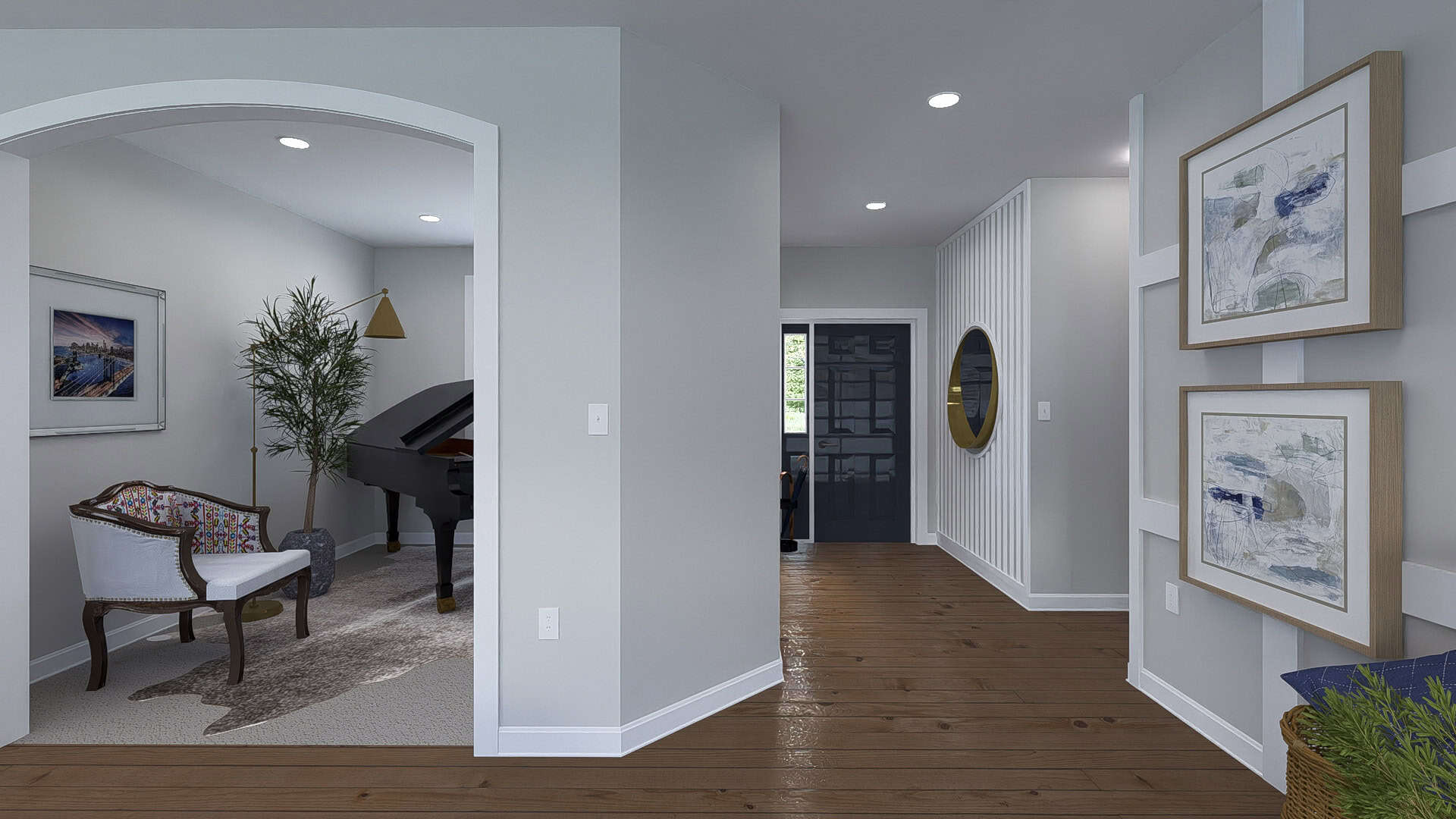 Hallway of this 3-Bedroom,1914 Sq Ft Plan -187-1244