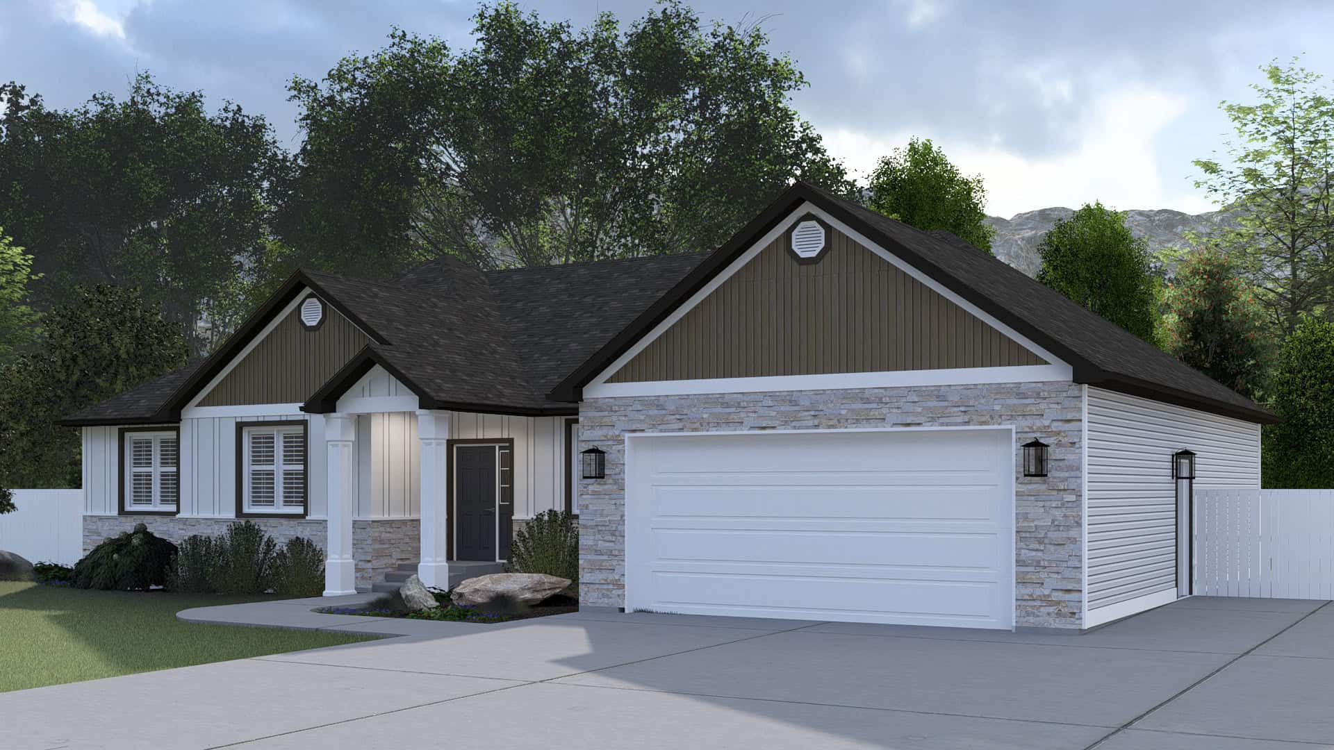 Right Side View of this 3-Bedroom,1914 Sq Ft Plan -187-1244
