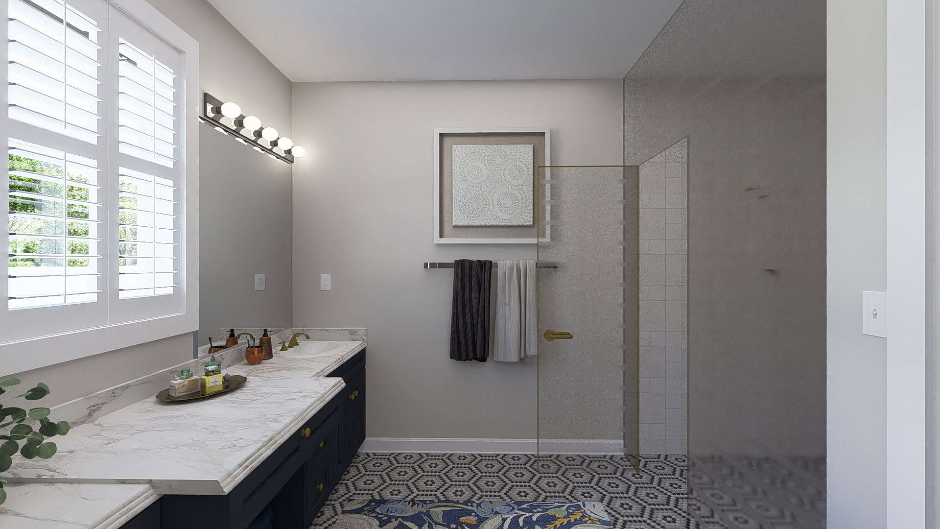 Master Bathroom of this 3-Bedroom,1914 Sq Ft Plan -187-1244