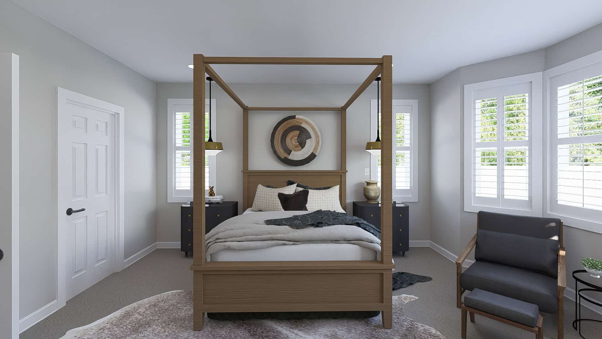 Master Bedroom of this 3-Bedroom,1914 Sq Ft Plan -187-1244