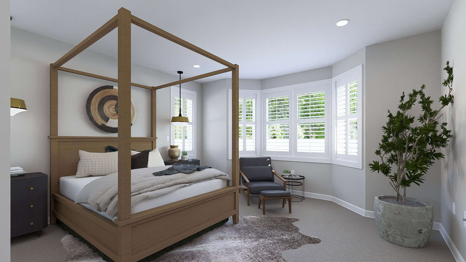 Master Bedroom of this 3-Bedroom,1914 Sq Ft Plan -187-1244