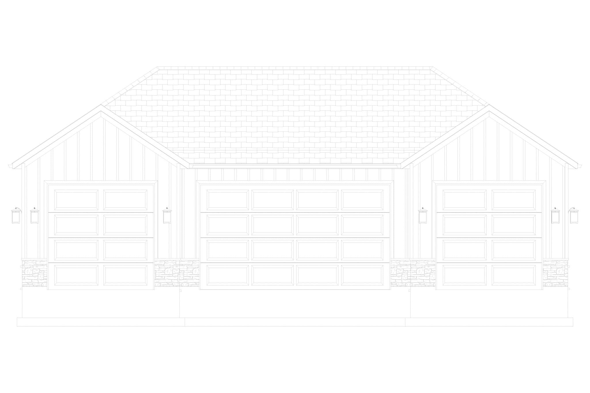 Home Plan Front Elevation of this 0-Bedroom,1 Sq Ft Plan -187-1246