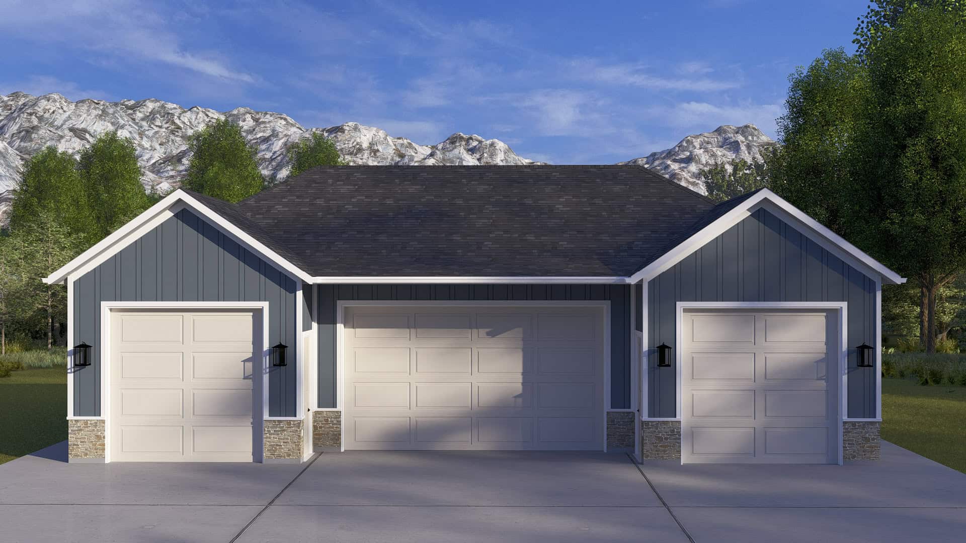 Front View of this 0-Bedroom,1 Sq Ft Plan -187-1246