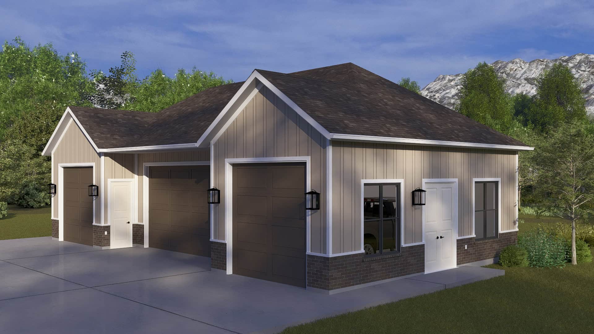 Right Side View of this 0-Bedroom,1 Sq Ft Plan -187-1246