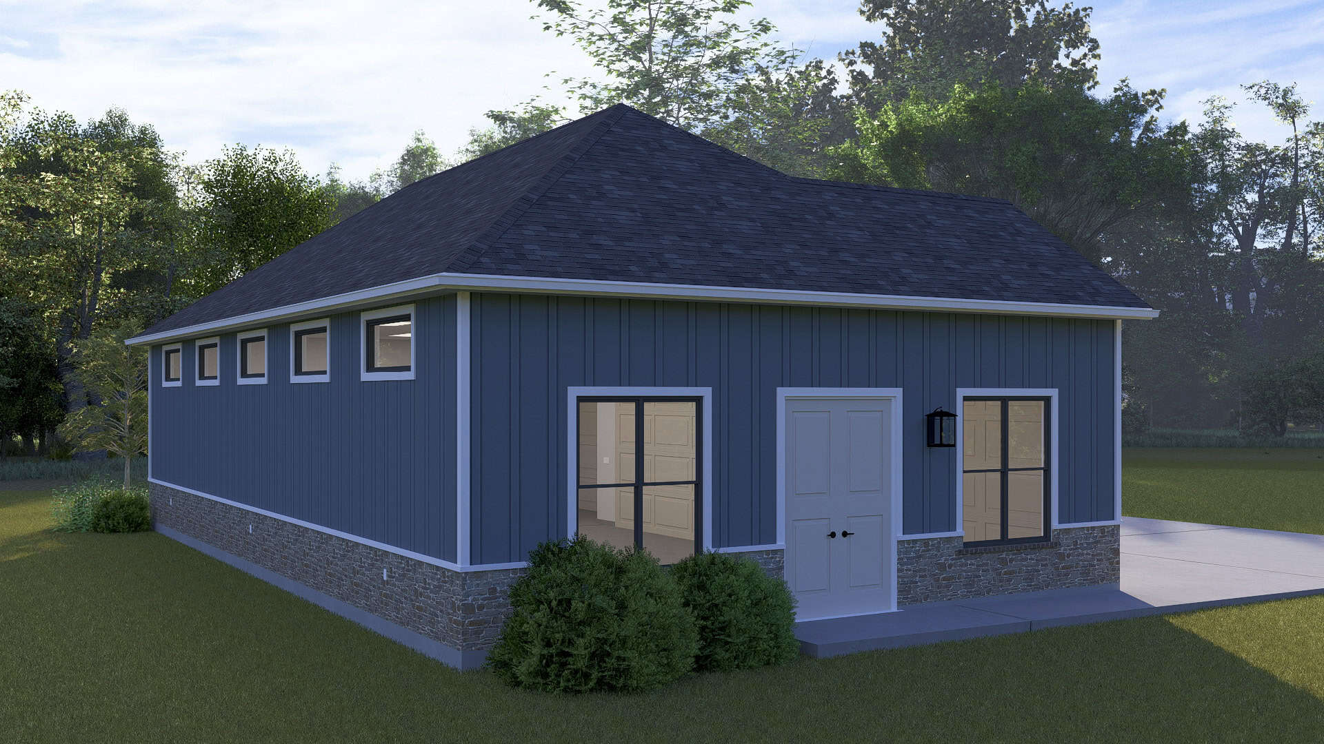 Left Side View of this 0-Bedroom,1 Sq Ft Plan -187-1246
