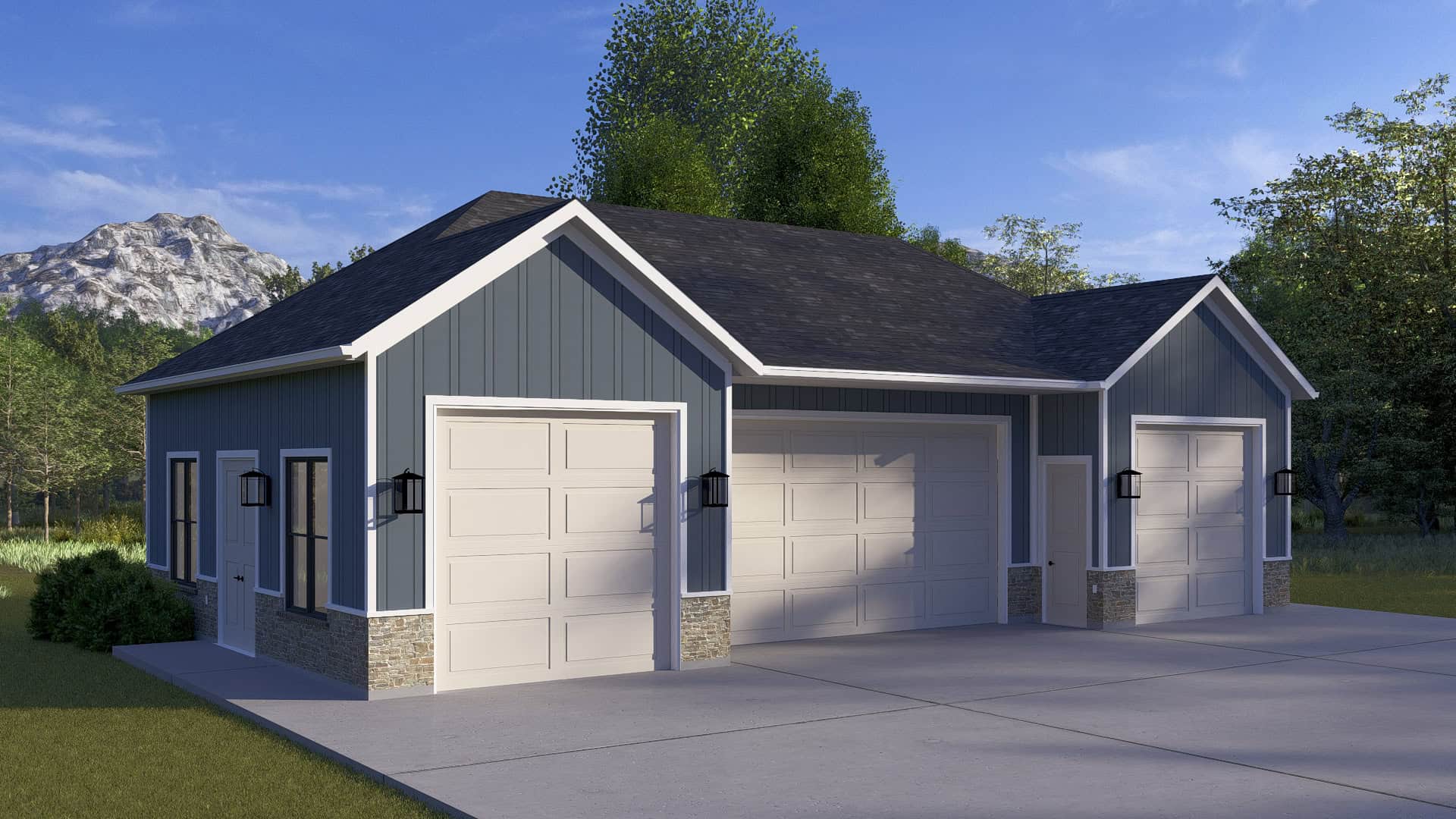Left Side View of this 0-Bedroom,1 Sq Ft Plan -187-1246