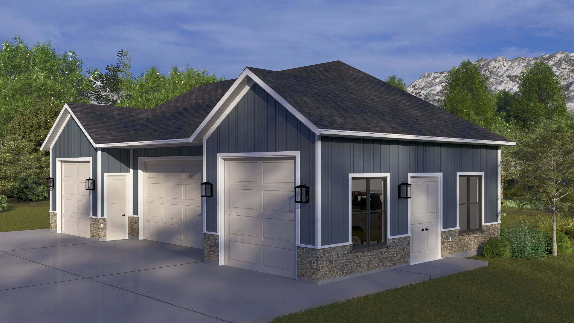Right Side View of this 0-Bedroom,1 Sq Ft Plan -187-1246