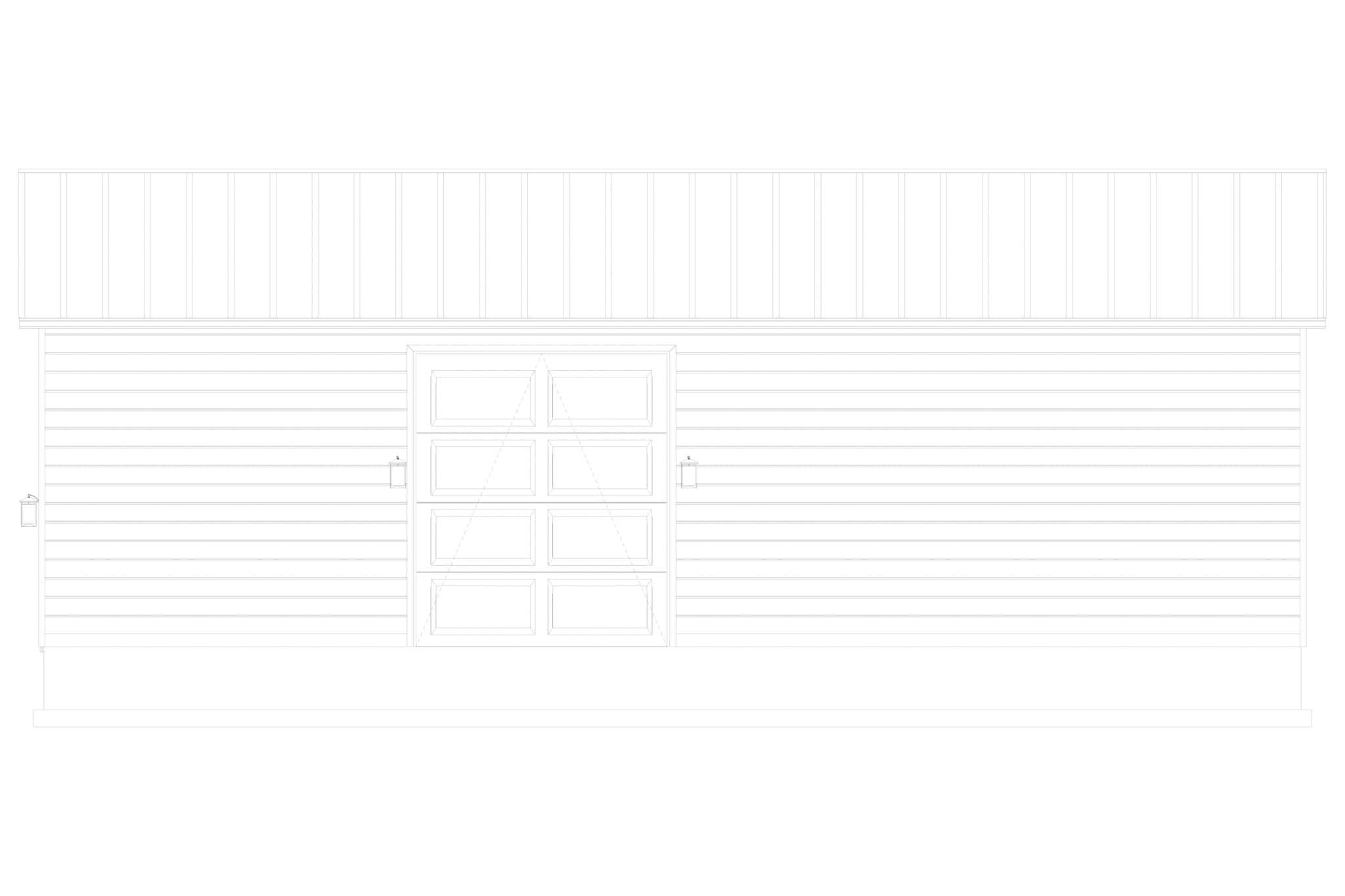 Home Plan Rear Elevation of this 0-Bedroom,1 Sq Ft Plan -187-1247