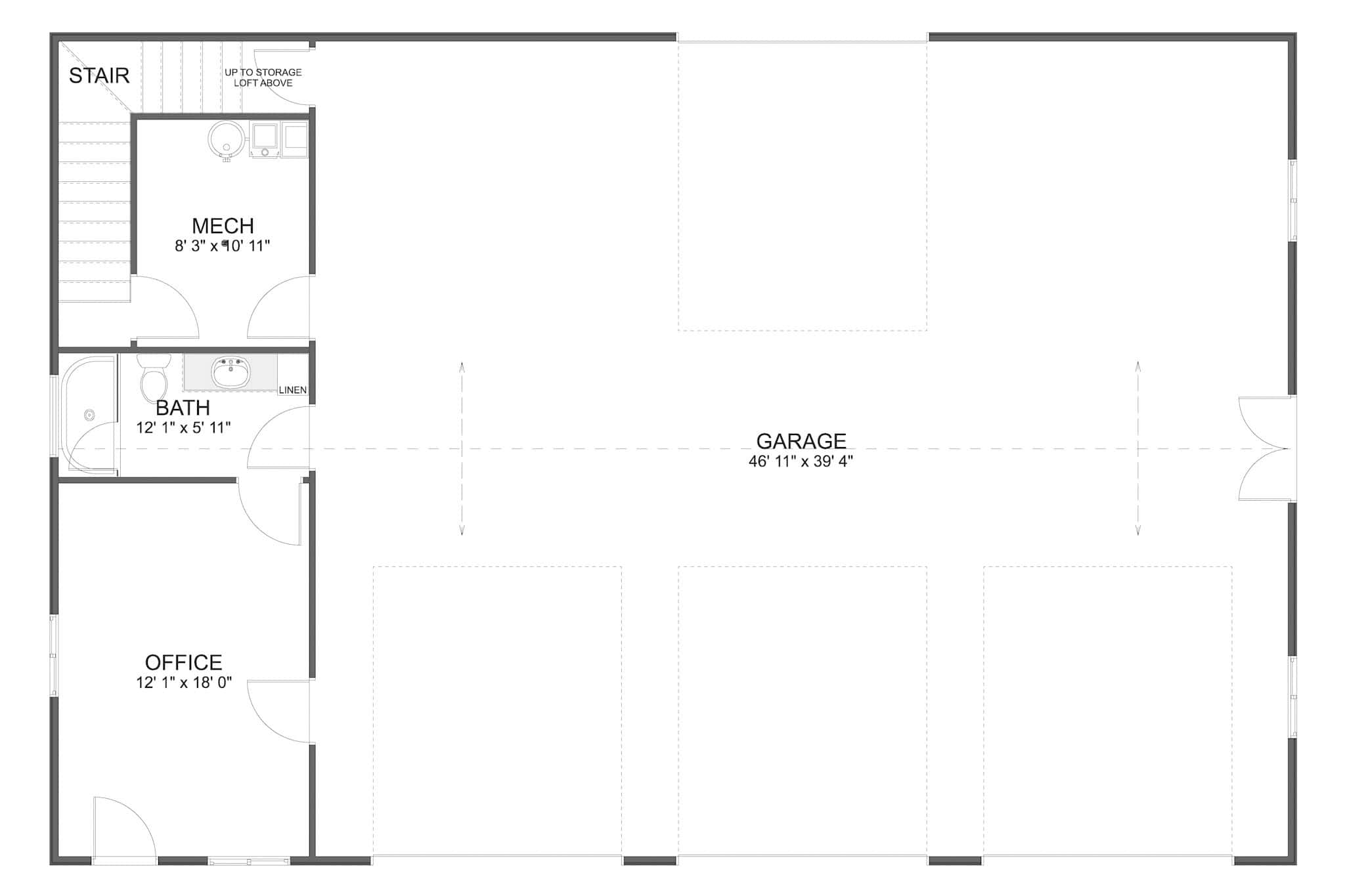Garage of Garage Plan #187-1247