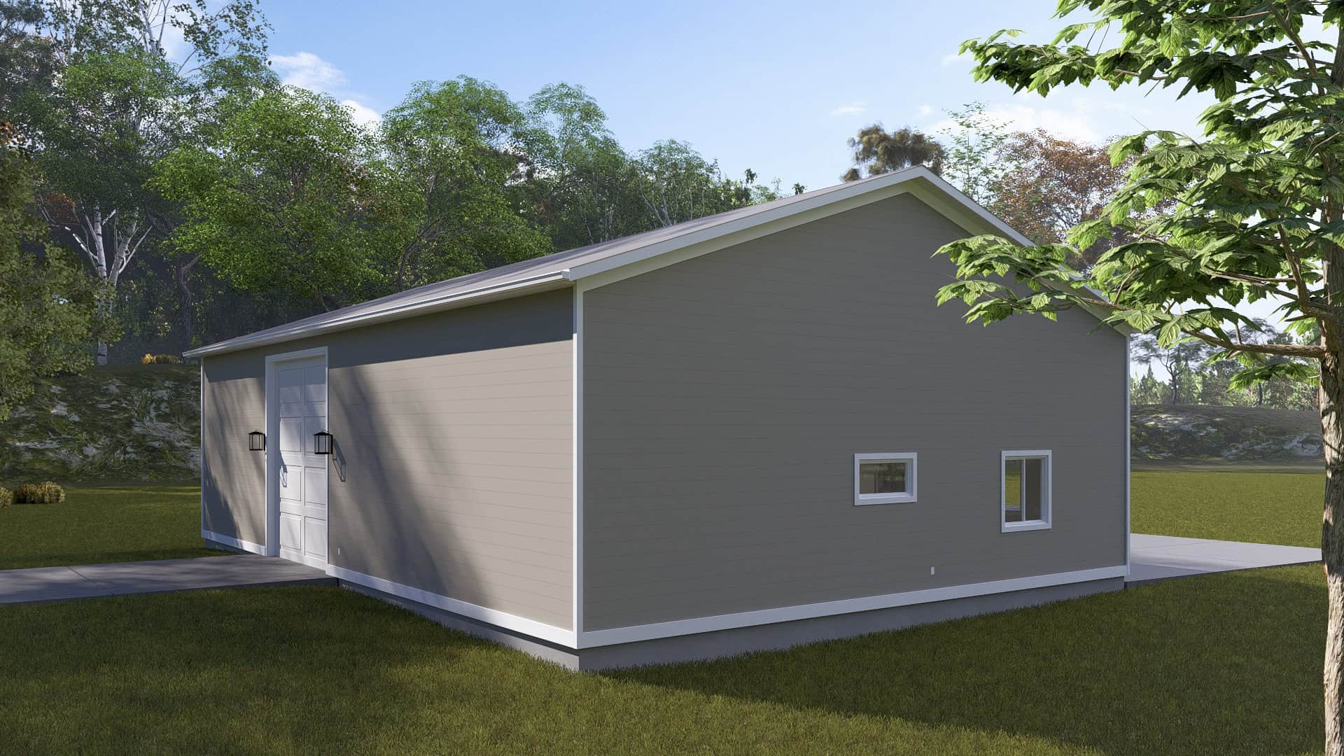 Rear View of this 0-Bedroom,1 Sq Ft Plan -187-1247