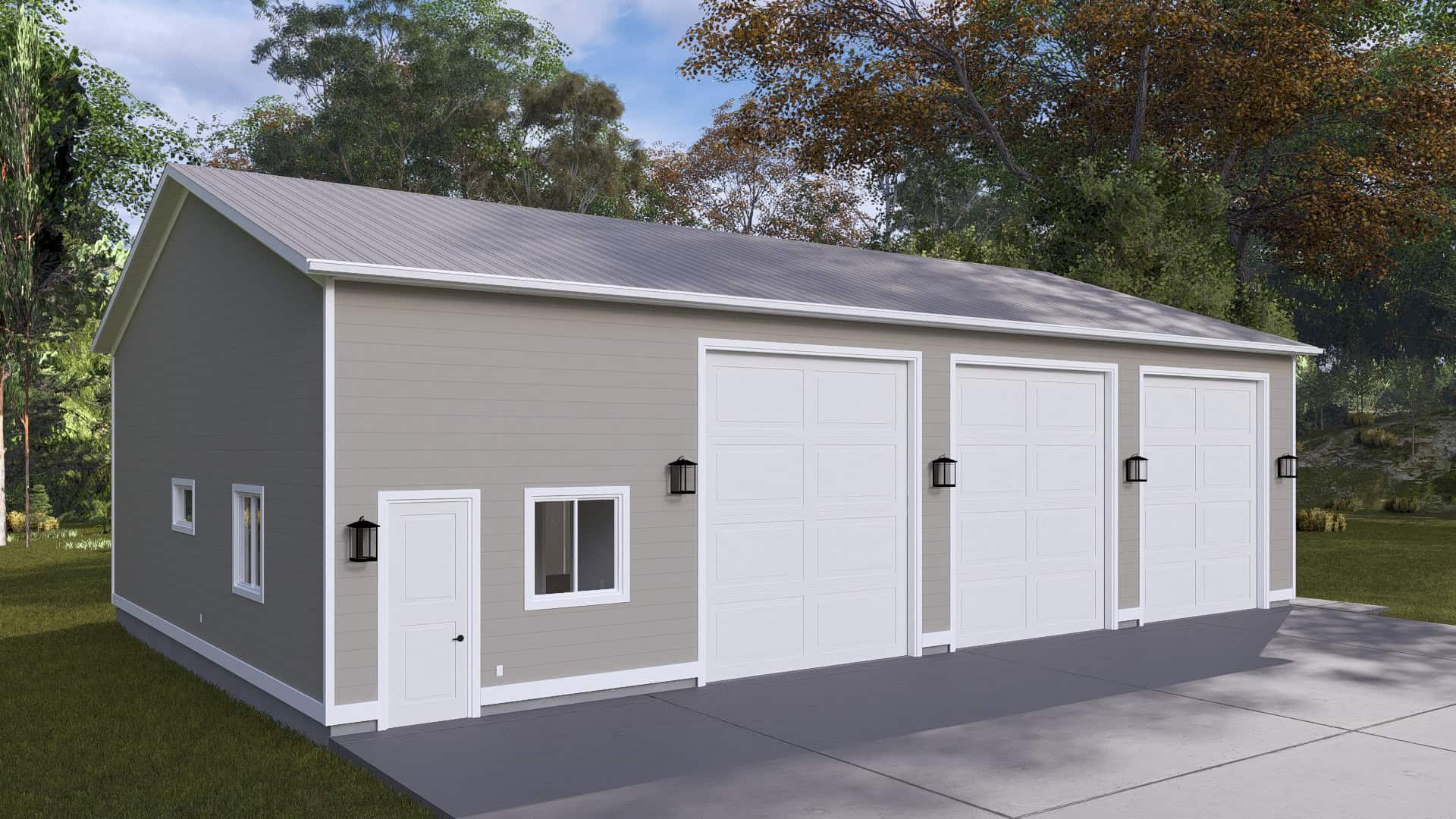 Left Side View of this 0-Bedroom,1 Sq Ft Plan -187-1247