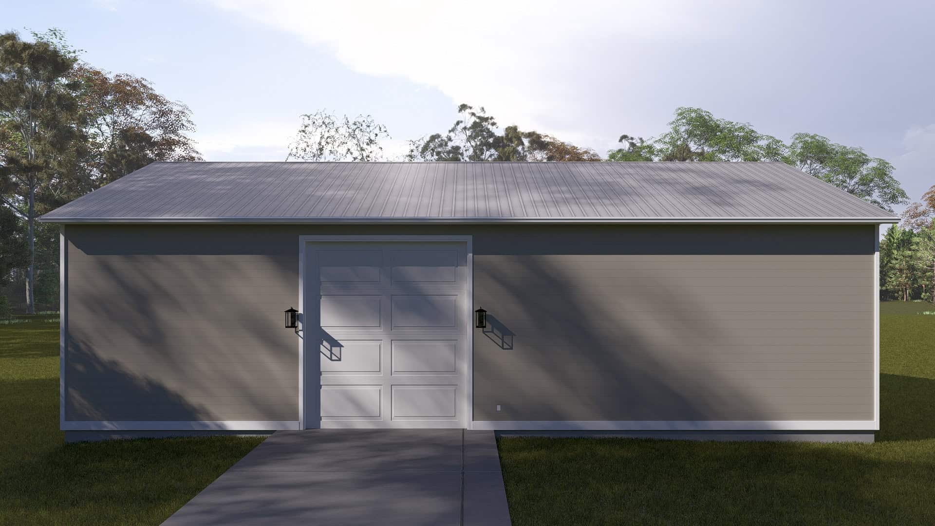 Rear View of this 0-Bedroom,1 Sq Ft Plan -187-1247