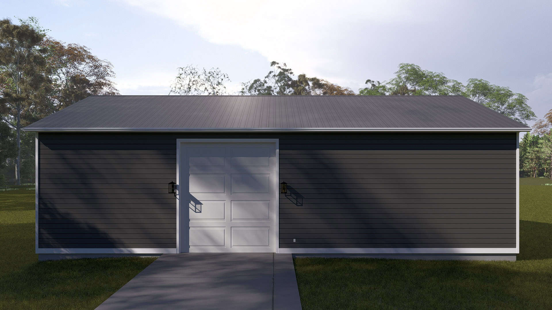 Rear View of this 0-Bedroom,1 Sq Ft Plan -187-1247