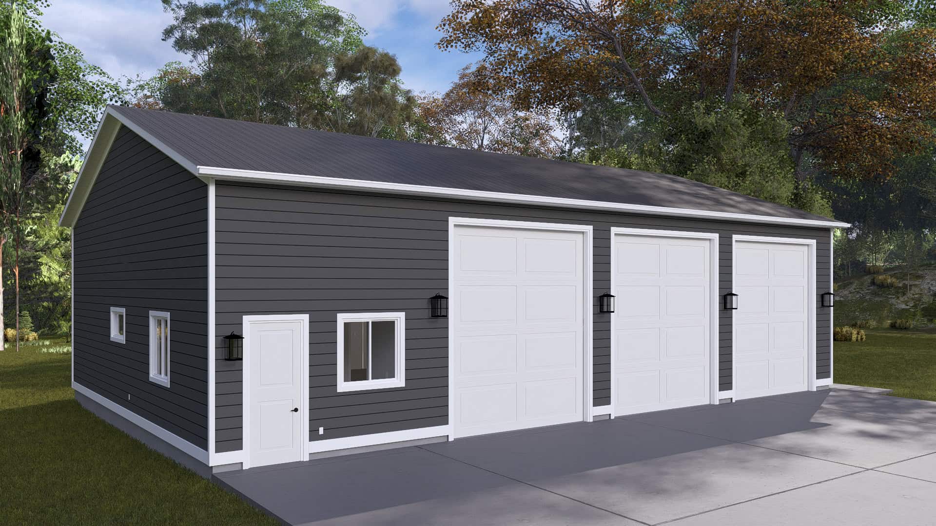 Left Side View of this 0-Bedroom,1 Sq Ft Plan -187-1247