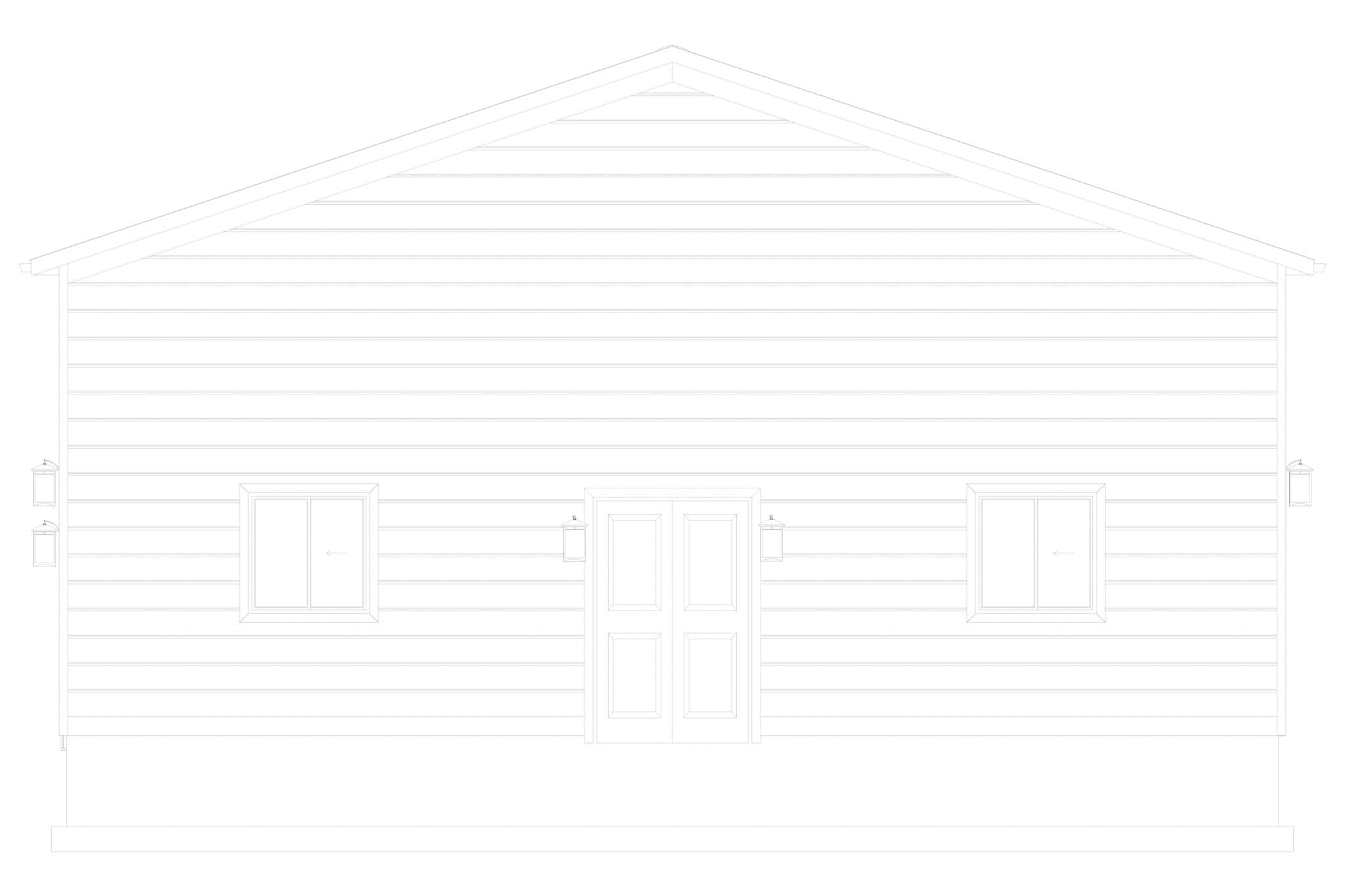Home Plan Right Elevation of this 0-Bedroom,1 Sq Ft Plan -187-1247
