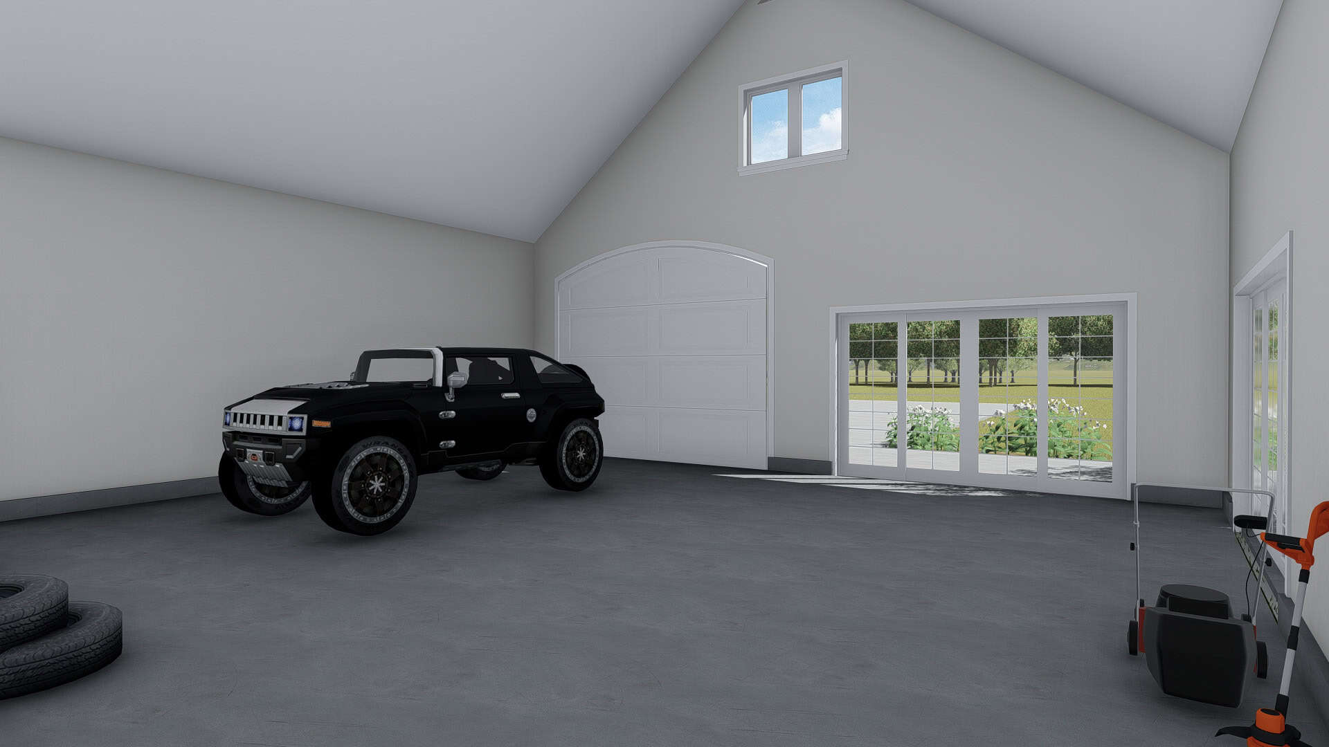 Garage of this 0-Bedroom,1 Sq Ft Plan -187-1248