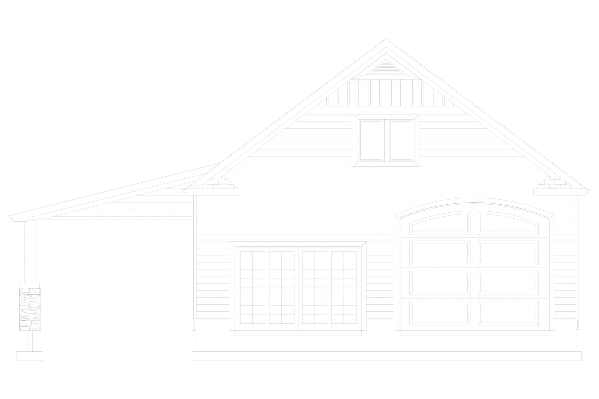 Home Plan Front Elevation of this 0-Bedroom,1 Sq Ft Plan -187-1248