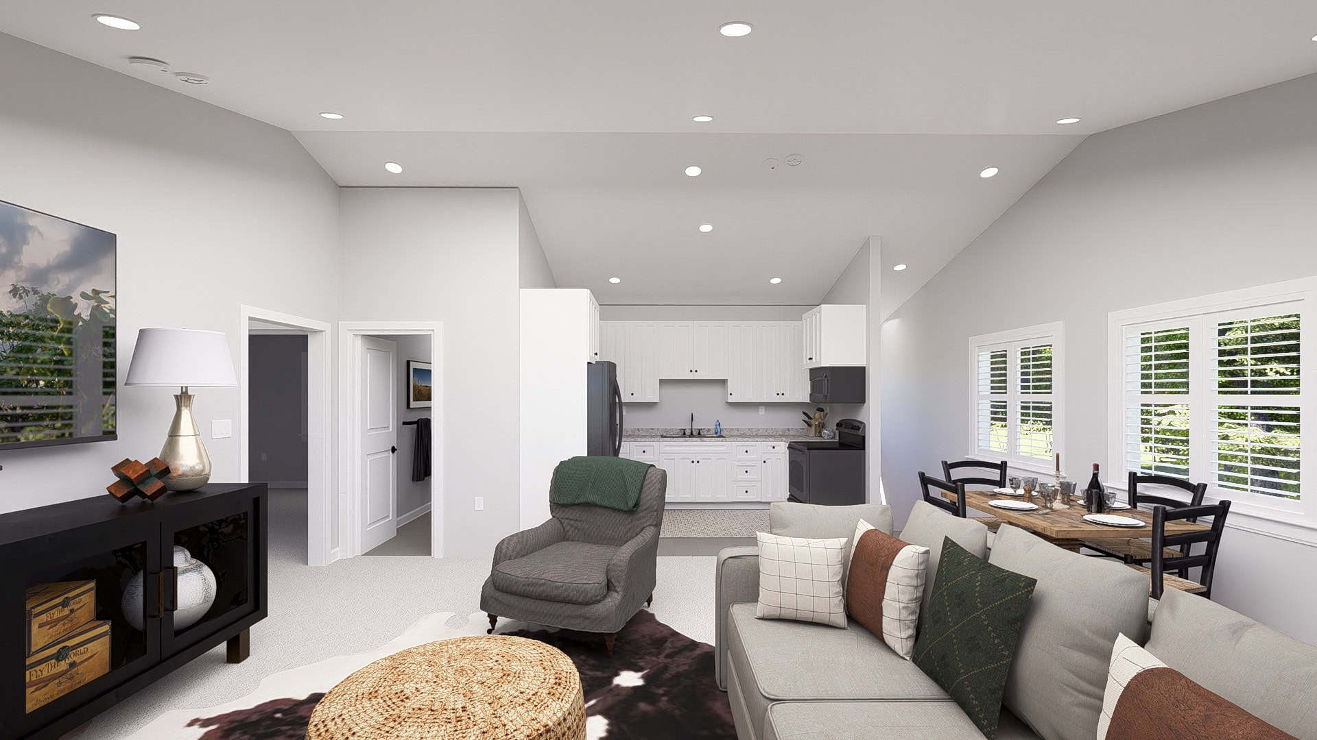 Living Room of this 2-Bedroom,1012 Sq Ft Plan -187-1249