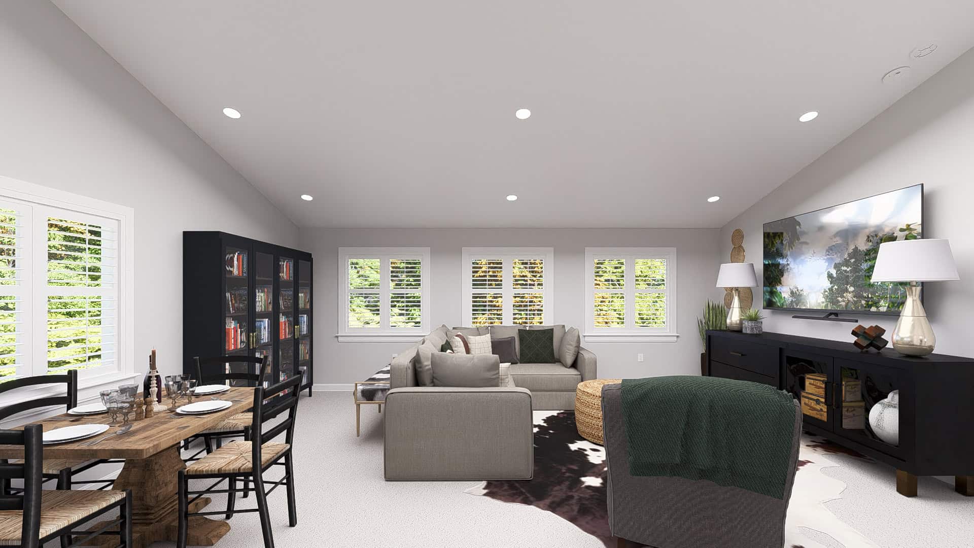 Living Room of this 2-Bedroom,1012 Sq Ft Plan -187-1249