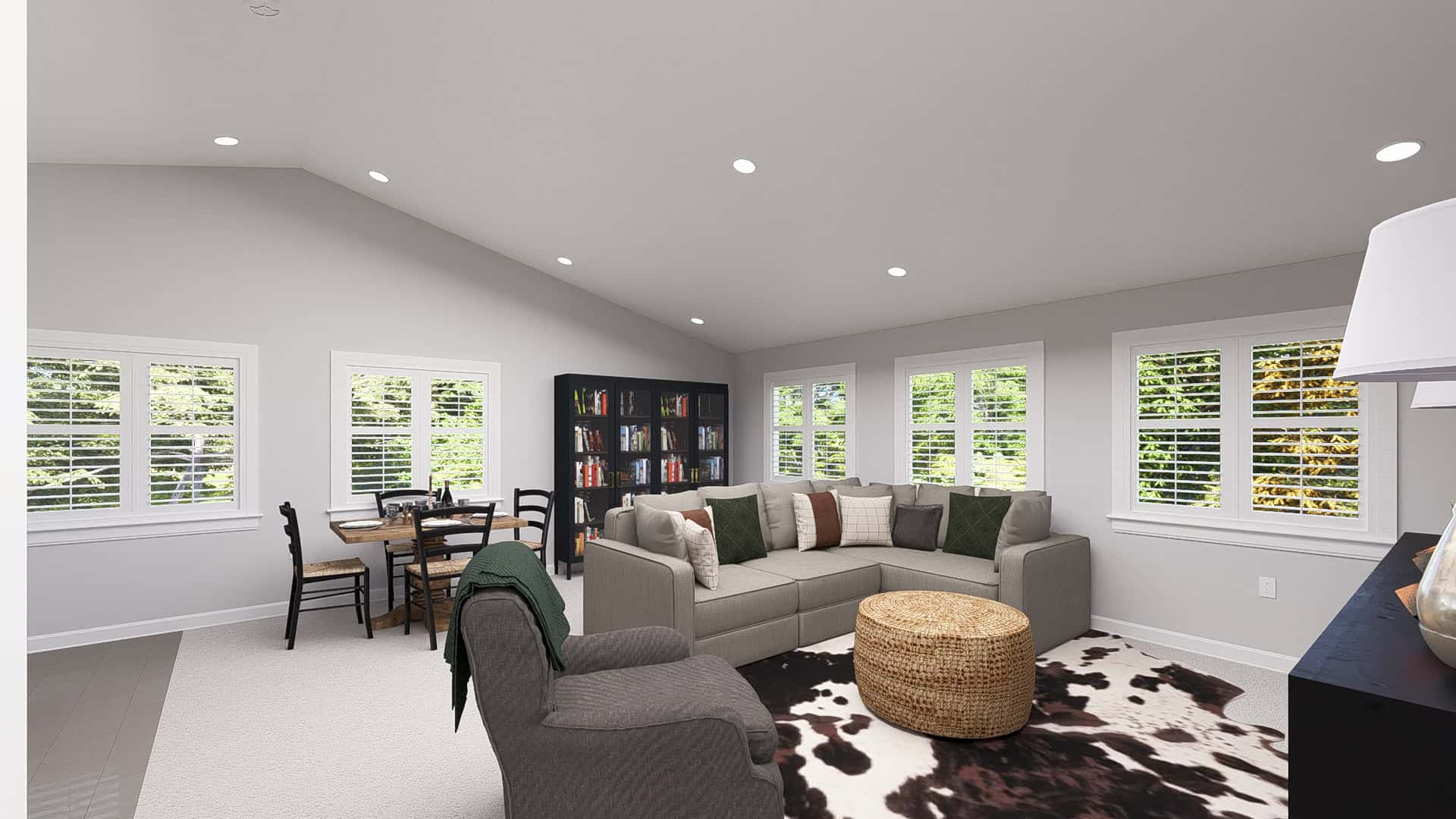 Living Room of this 2-Bedroom,1012 Sq Ft Plan -187-1249