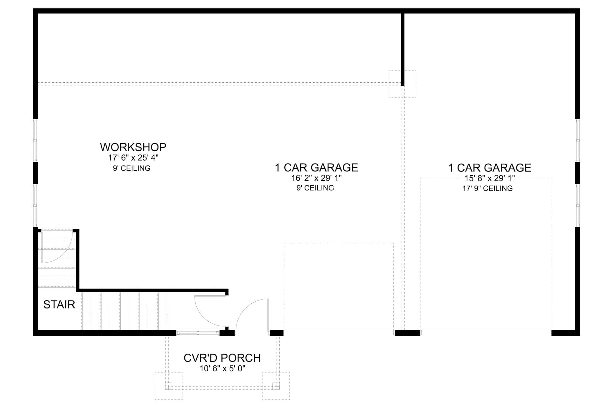 Garage of Garage w/Apartments Plan #187-1249