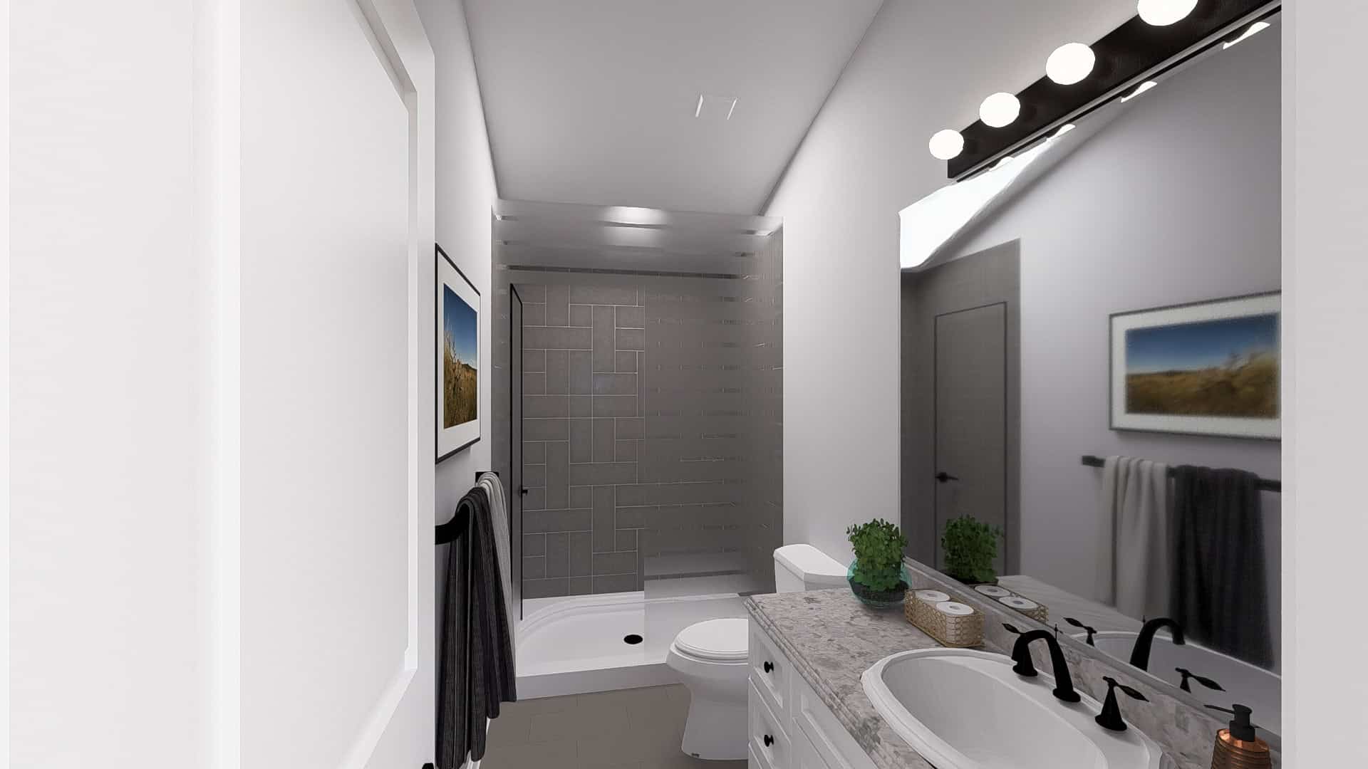 Bathroom of this 2-Bedroom,1012 Sq Ft Plan -187-1249