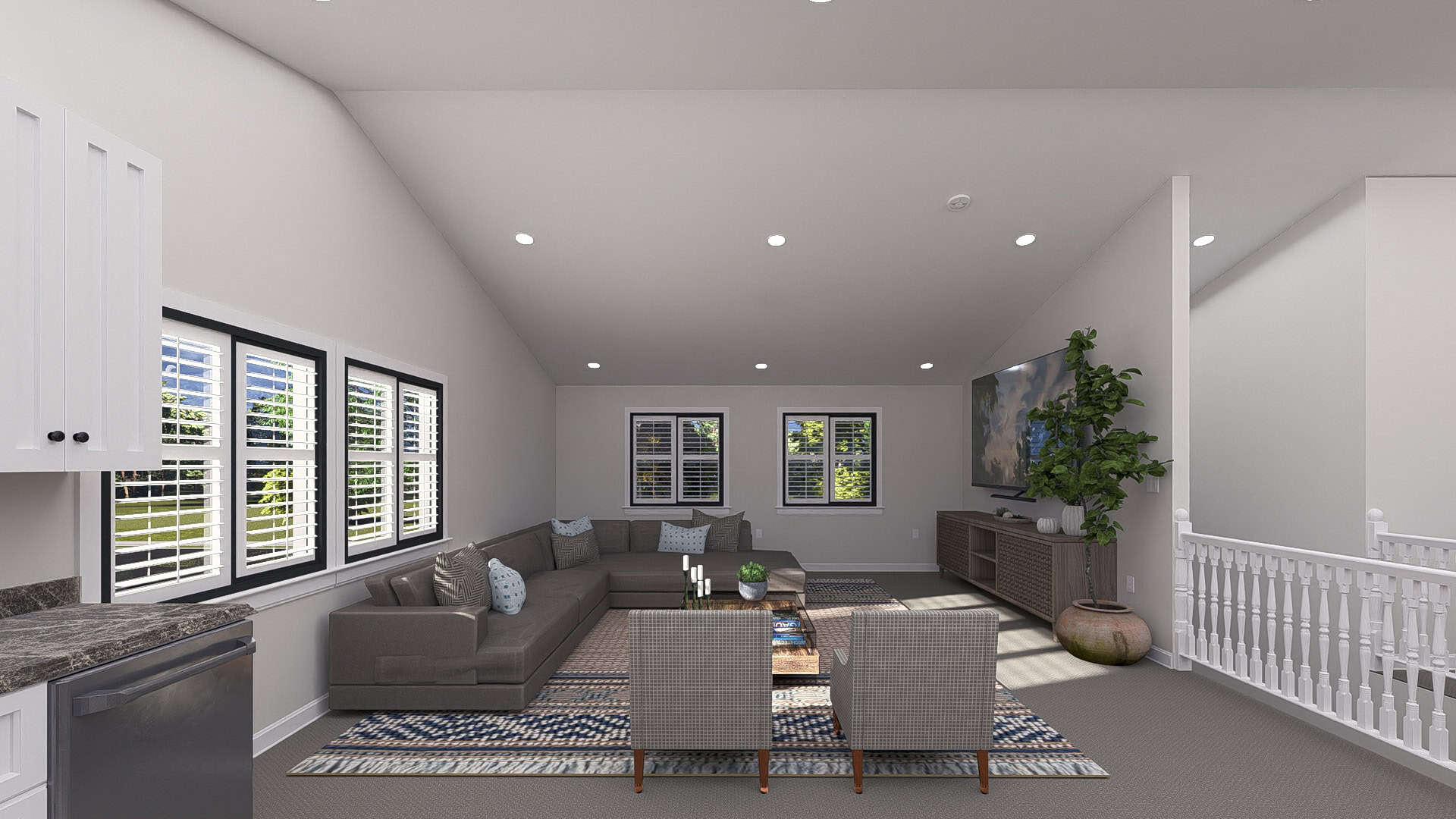 Living Room of this 2-Bedroom,1488 Sq Ft Plan -187-1250