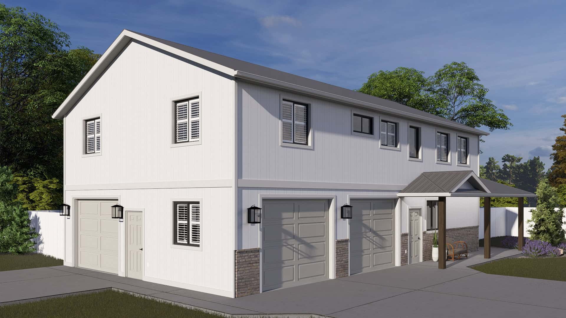 Left Side View of this 2-Bedroom,1488 Sq Ft Plan -187-1250