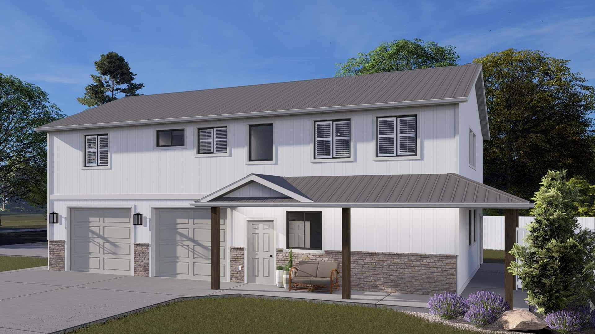 Front View of this 2-Bedroom,1488 Sq Ft Plan -187-1250