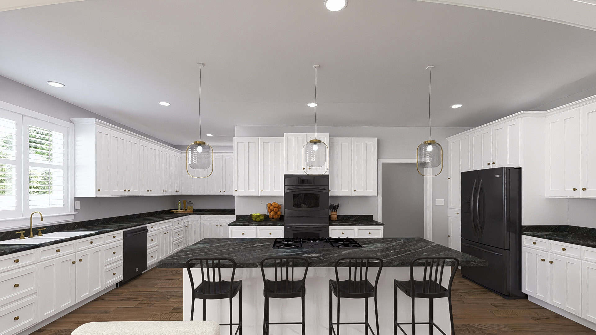Kitchen: Kitchen Island of this 4-Bedroom,2776 Sq Ft Plan -187-1251