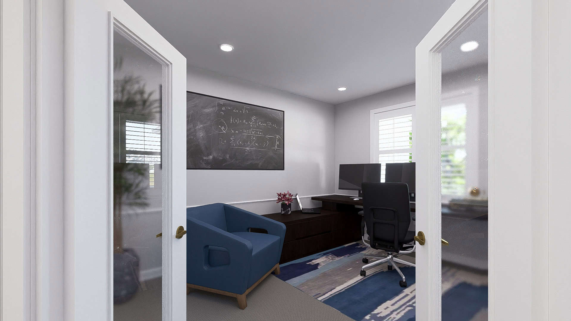 Home Office of this 4-Bedroom,2776 Sq Ft Plan -187-1251