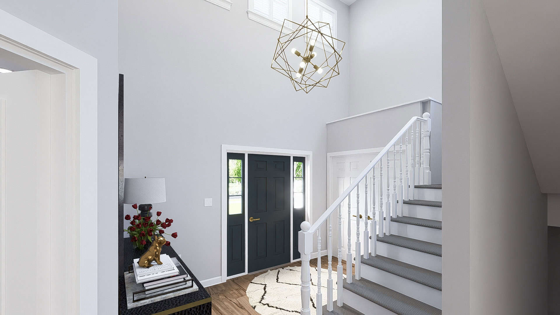 Entry Hall: Staircase of this 4-Bedroom,2776 Sq Ft Plan -187-1251