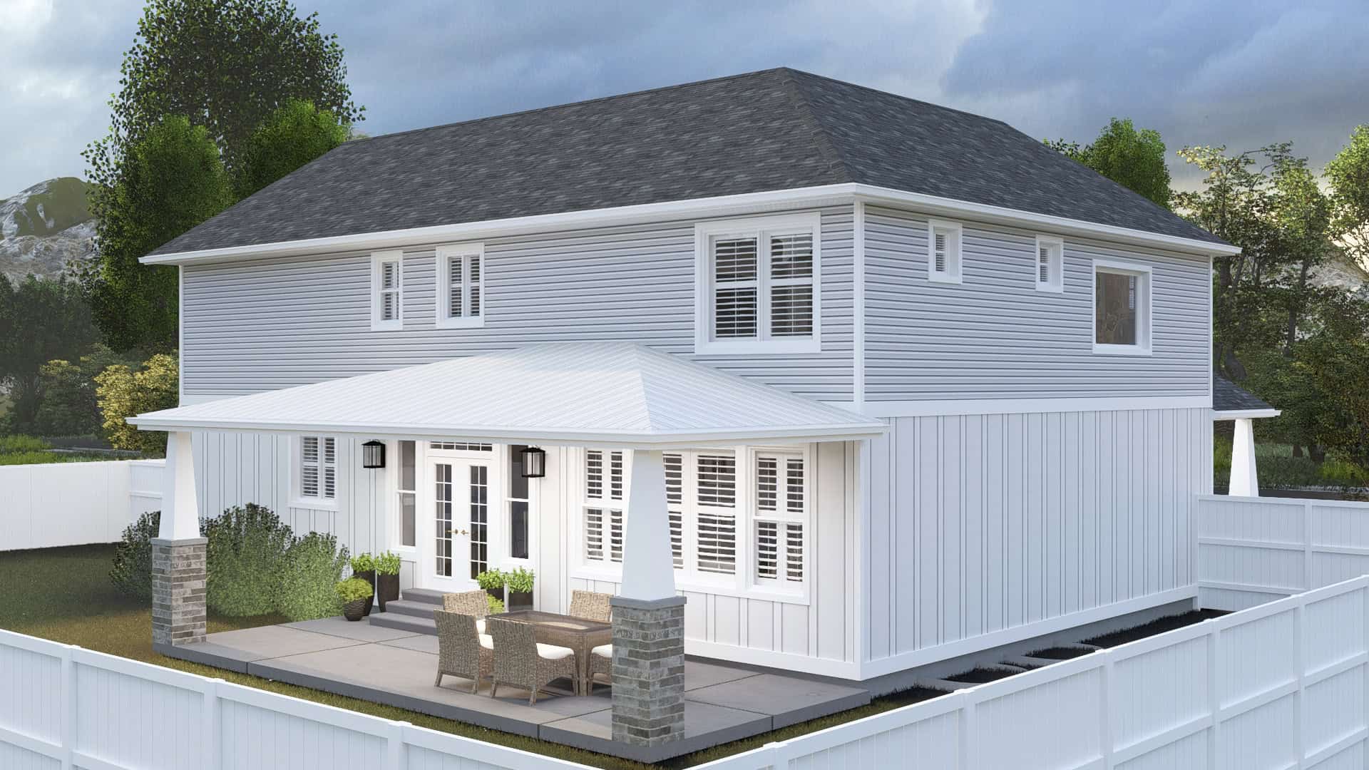 Porch of this 4-Bedroom,2776 Sq Ft Plan -187-1251