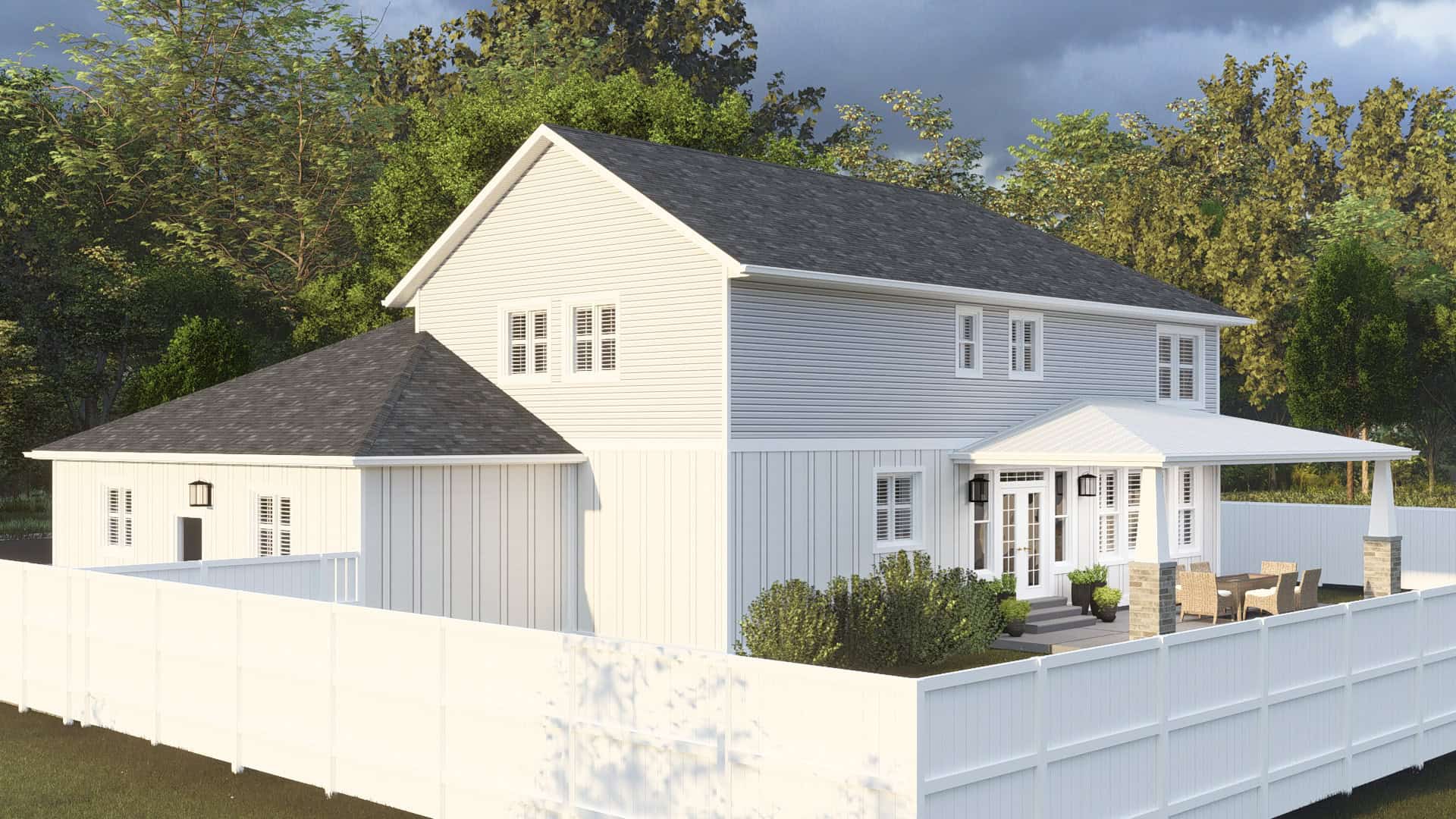 Right Side View of this 4-Bedroom,2776 Sq Ft Plan -187-1251