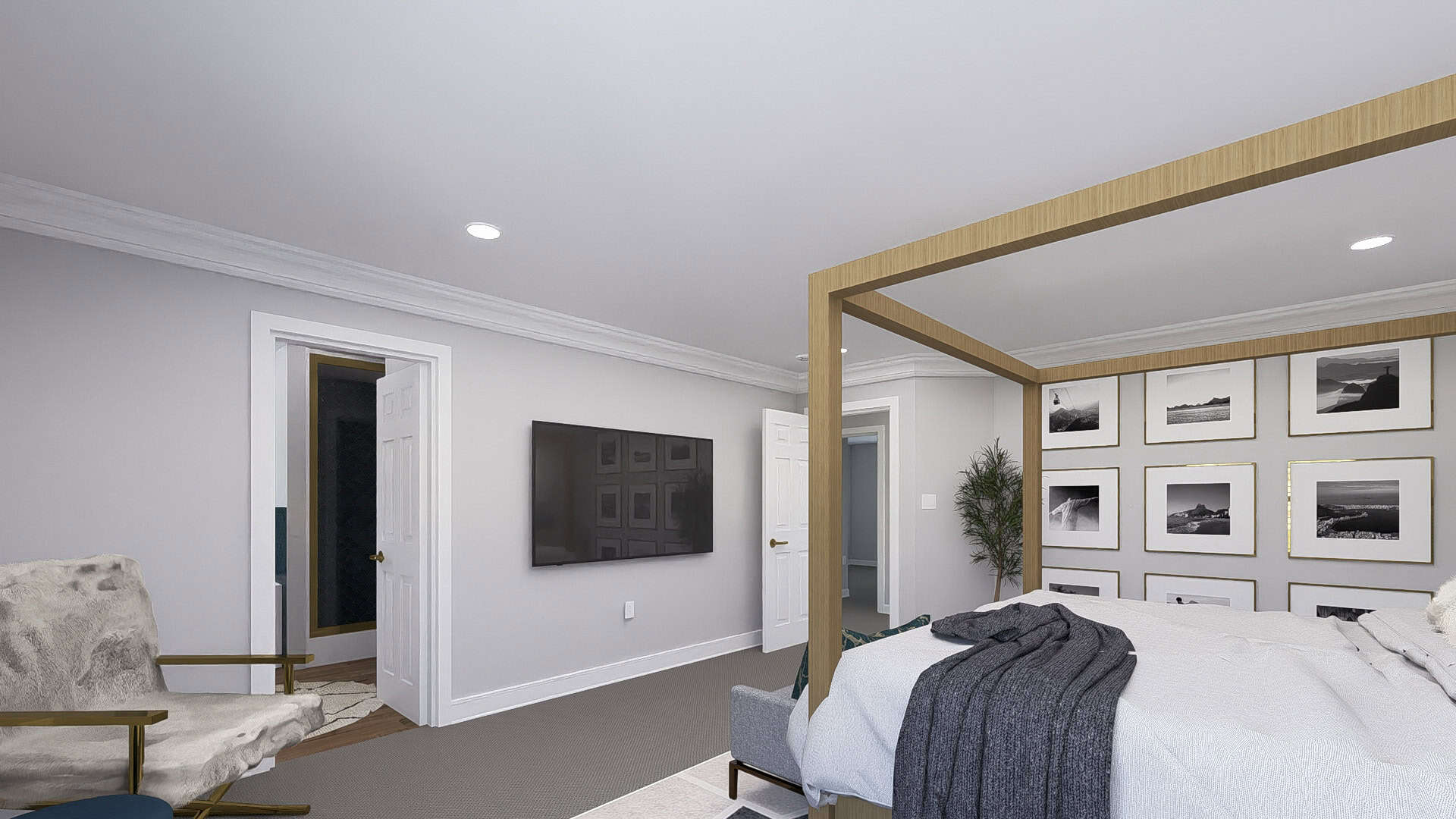 Master Bedroom of this 4-Bedroom,2776 Sq Ft Plan -187-1251