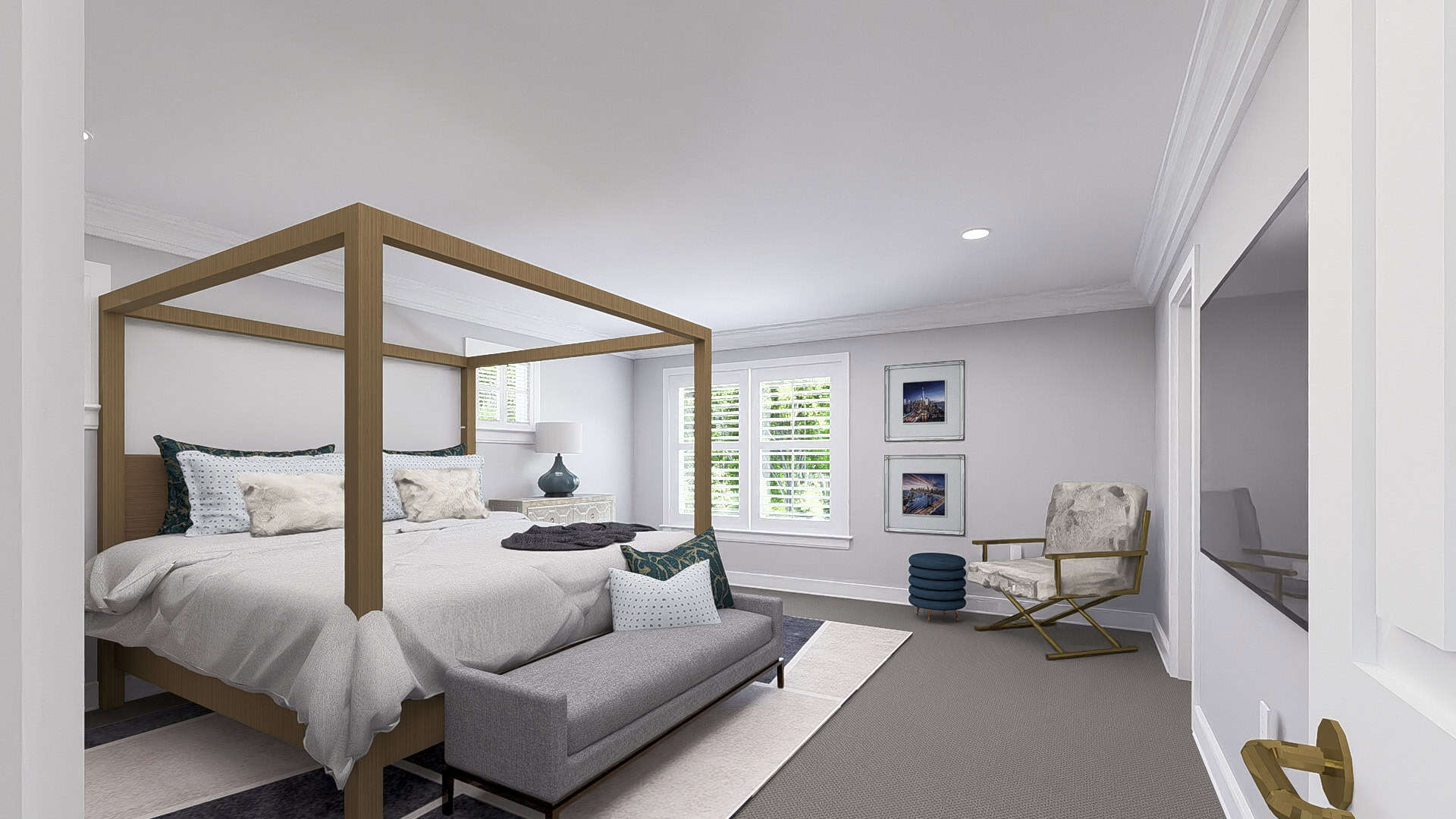 Master Bedroom of this 4-Bedroom,2776 Sq Ft Plan -187-1251