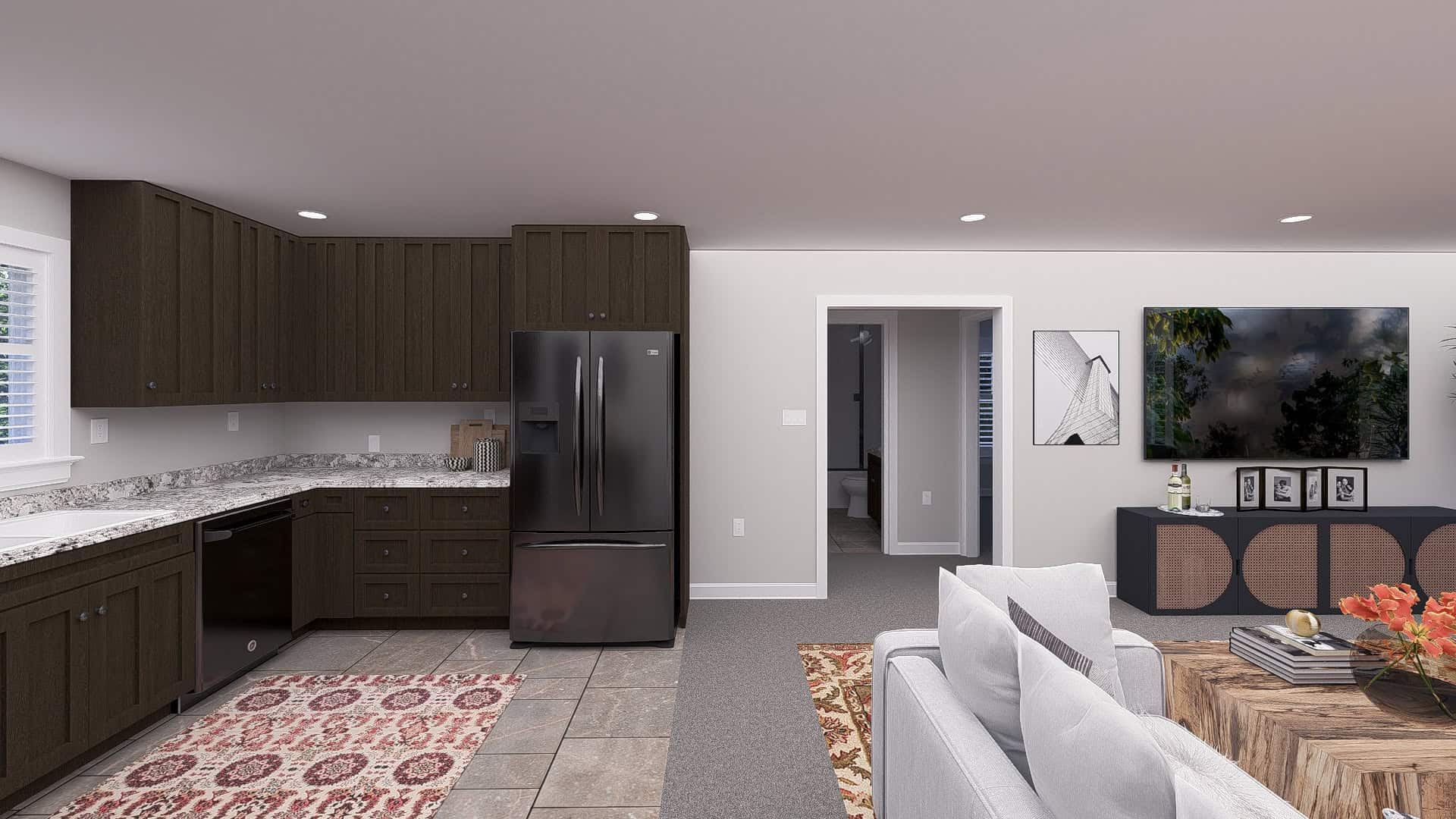 Kitchen of this 2-Bedroom,1049 Sq Ft Plan -187-1252