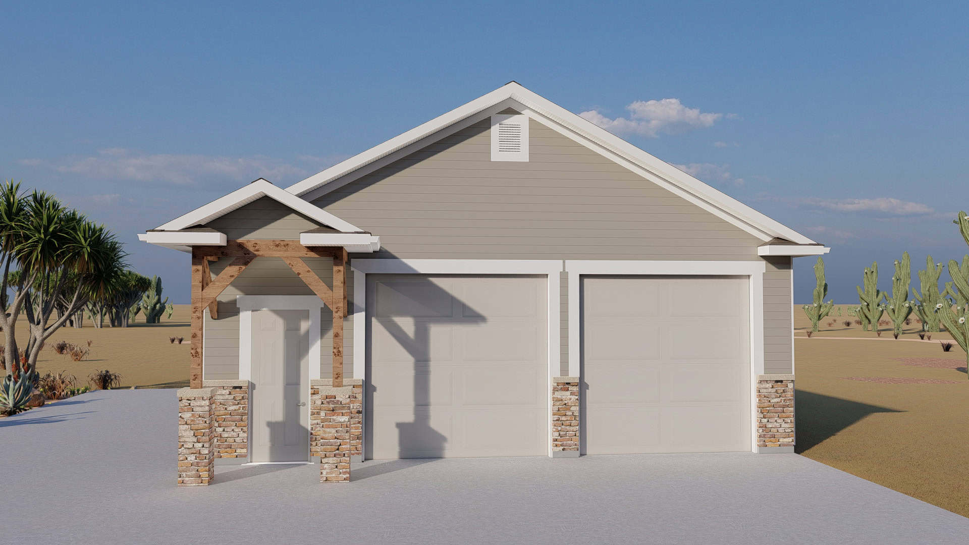 Front View of this 0-Bedroom,1 Sq Ft Plan -187-1253