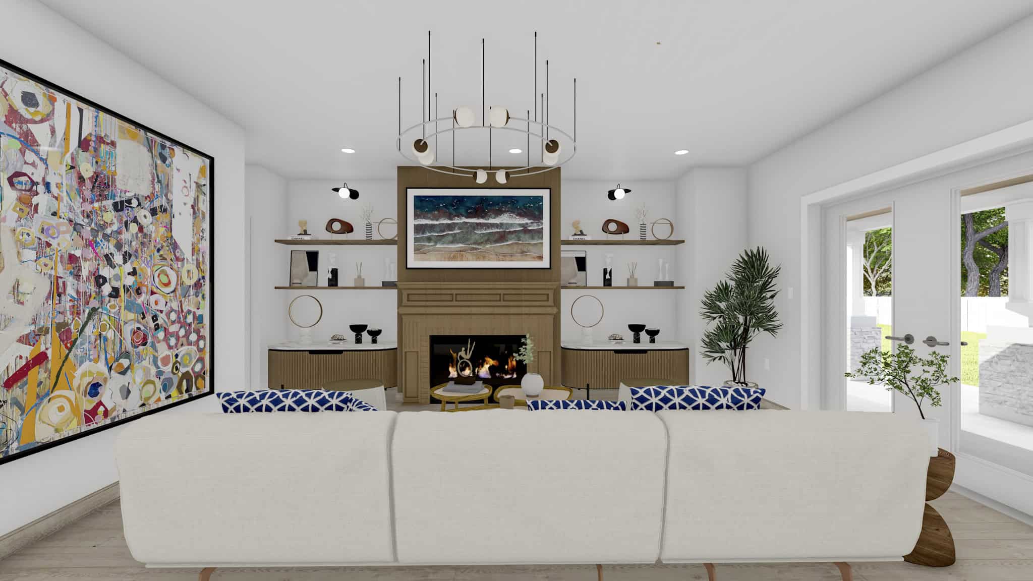 Family Room of this 5-Bedroom,3861 Sq Ft Plan -187-1254