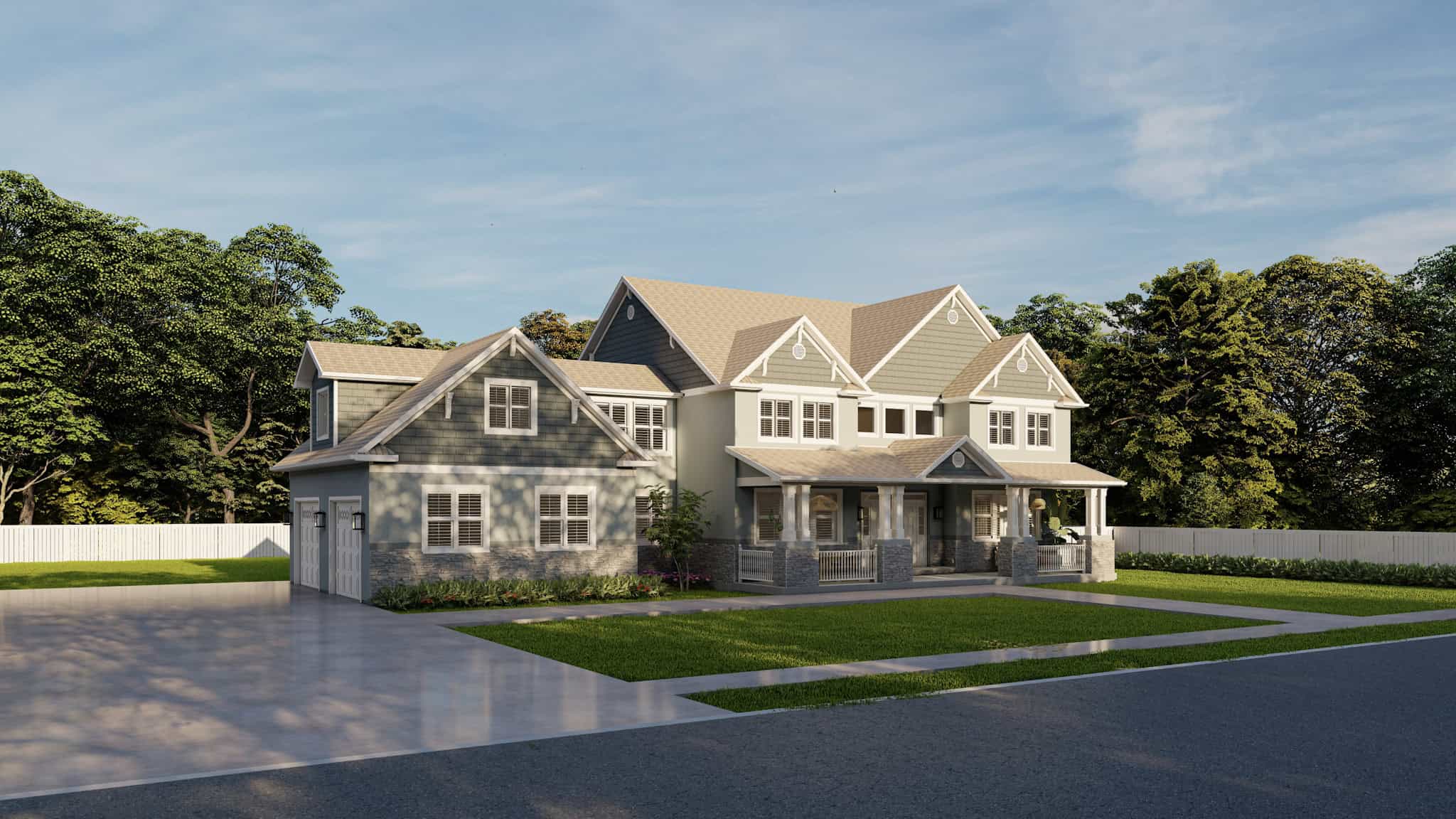 Left Side View of this 5-Bedroom,3861 Sq Ft Plan -187-1254