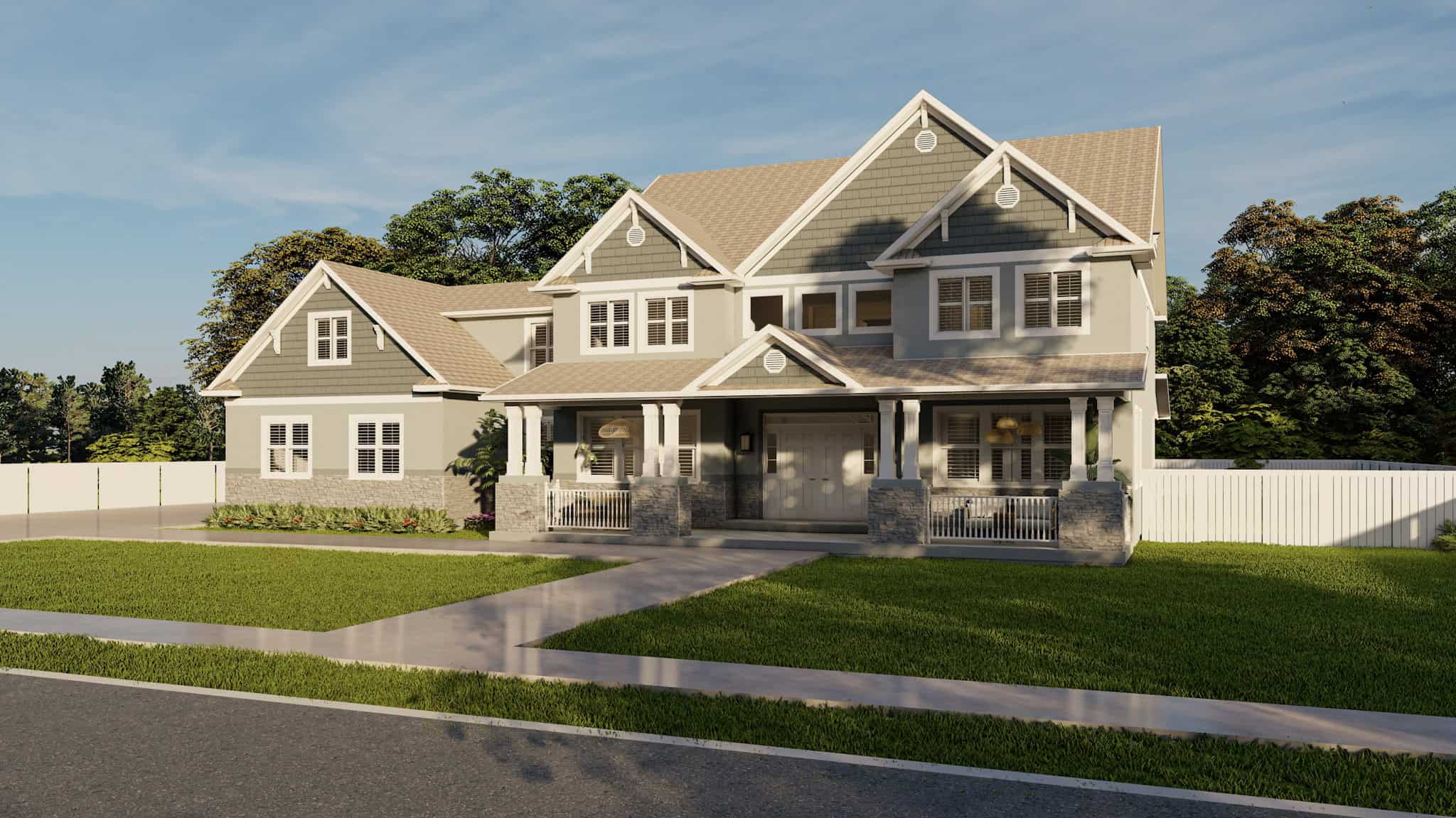 Right Side View of this 5-Bedroom,3861 Sq Ft Plan -187-1254