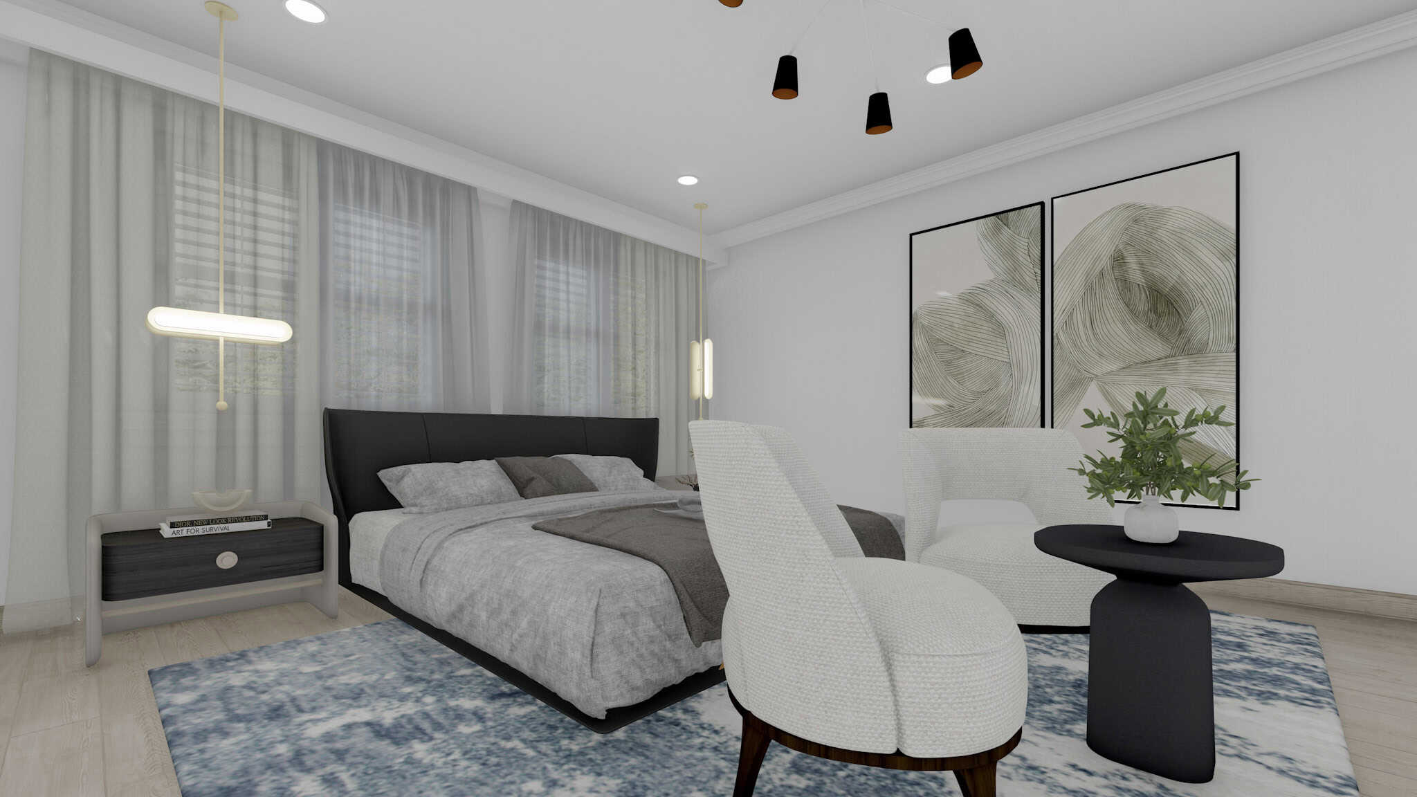 Master Bedroom of this 5-Bedroom,3861 Sq Ft Plan -187-1254