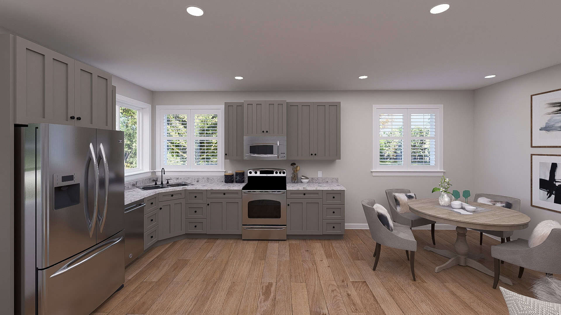 Kitchen of this 2-Bedroom,1280 Sq Ft Plan -187-1255