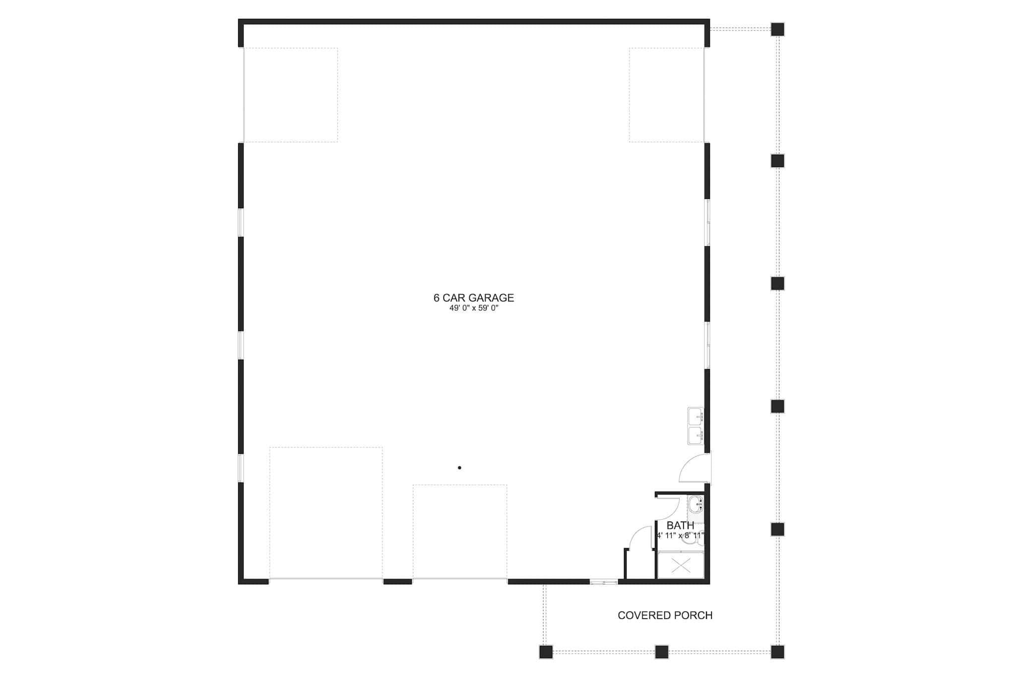 Garage of Garage Plan #187-1256