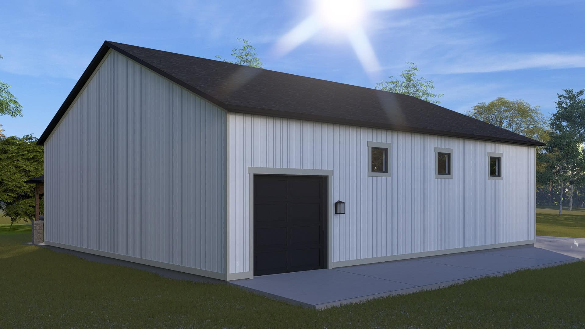 Rear View of this 0-Bedroom,1 Sq Ft Plan -187-1256